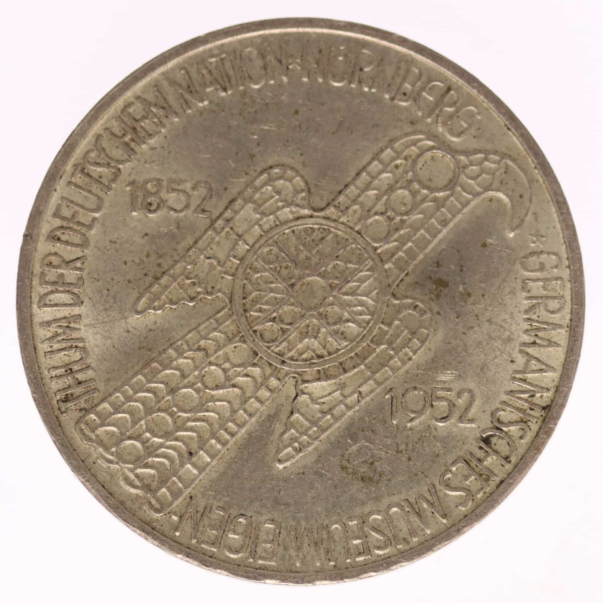 BRD 5 Mark 1952 Germanisches Museum