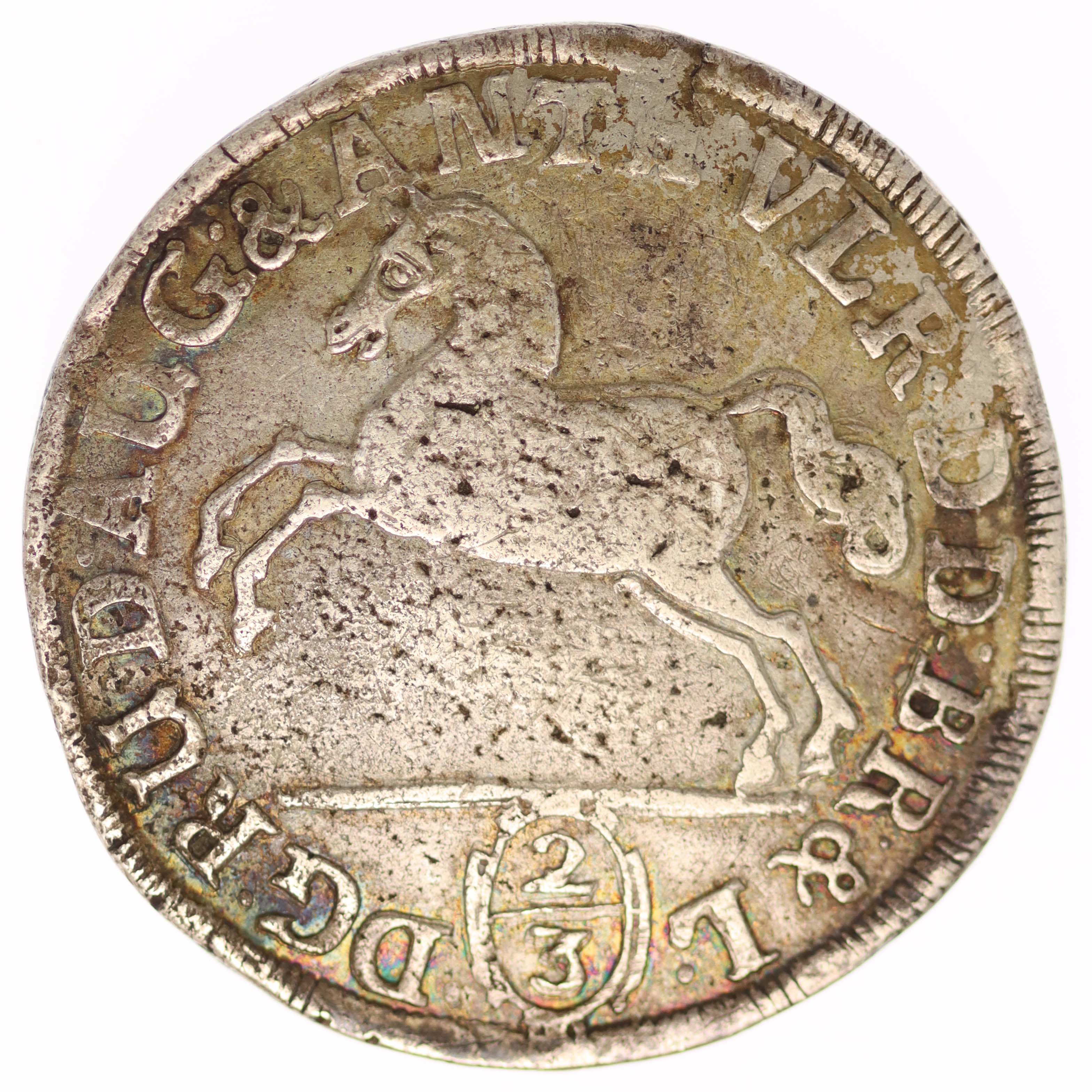 Braunschweig Wolfenbüttel Rudolf August und Anton Ulrich 2/3 Taler 1694