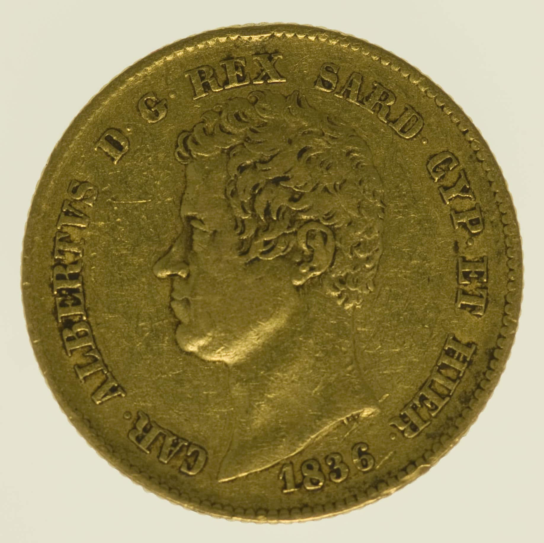 Italien Sardinien Karl Albert 20 Lire 1836