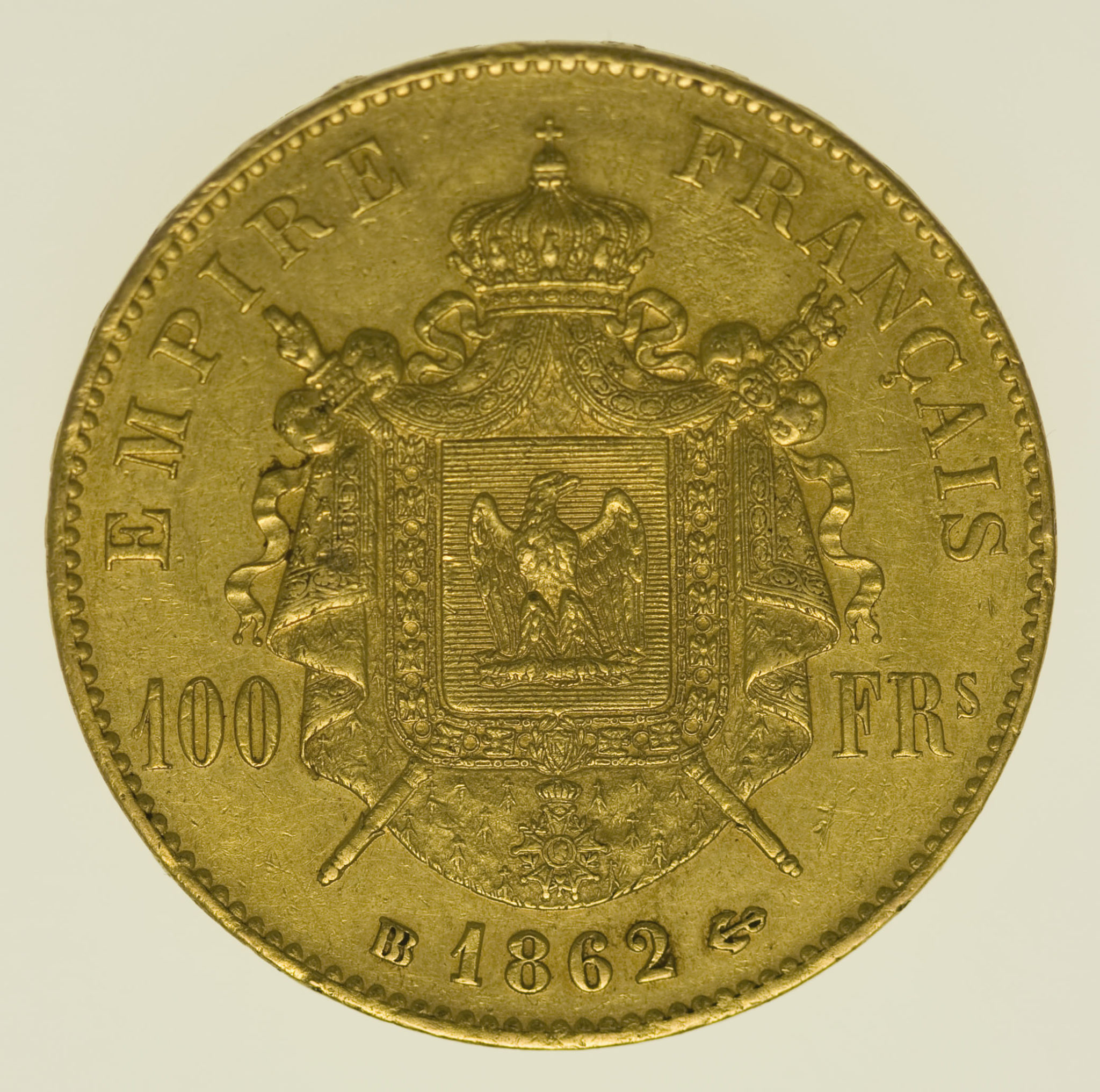 Frankreich Napoleon III. 100 Francs 1862 BB