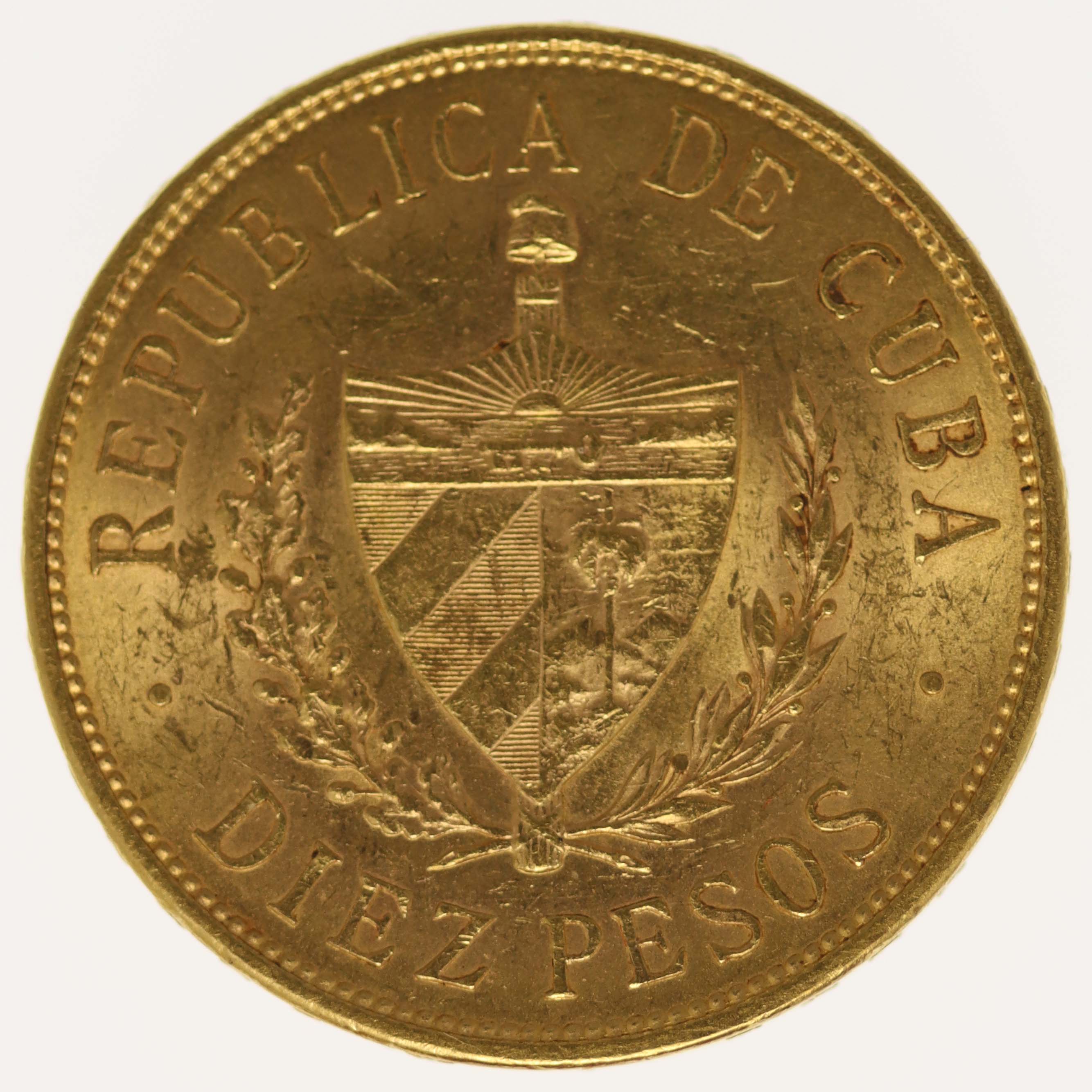 Kuba 10 Pesos 1916