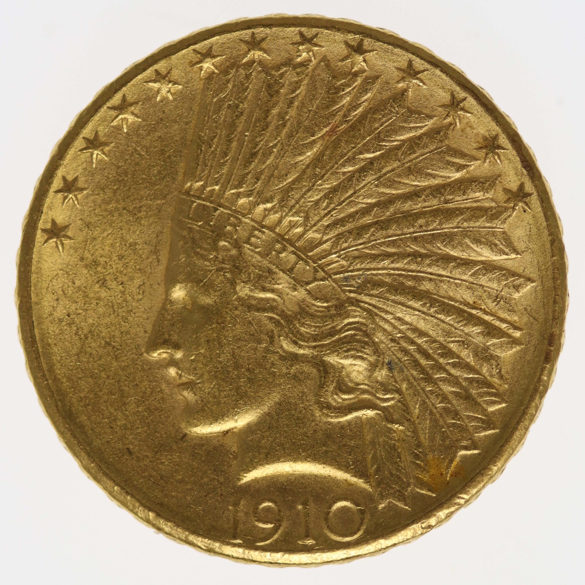USA 10 Dollars 1910 S Indianer