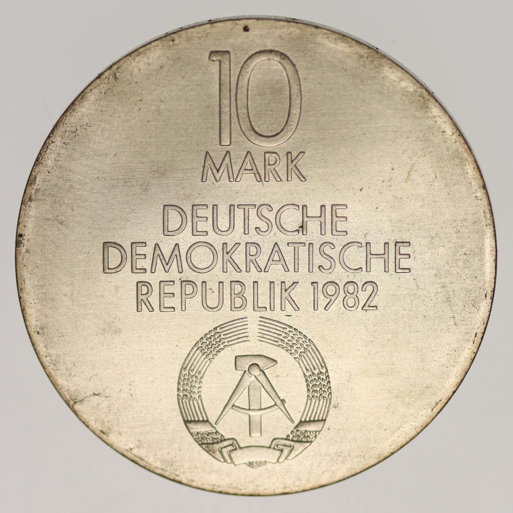 DDR 10 Mark 1982 Gewandhaus Leipzig