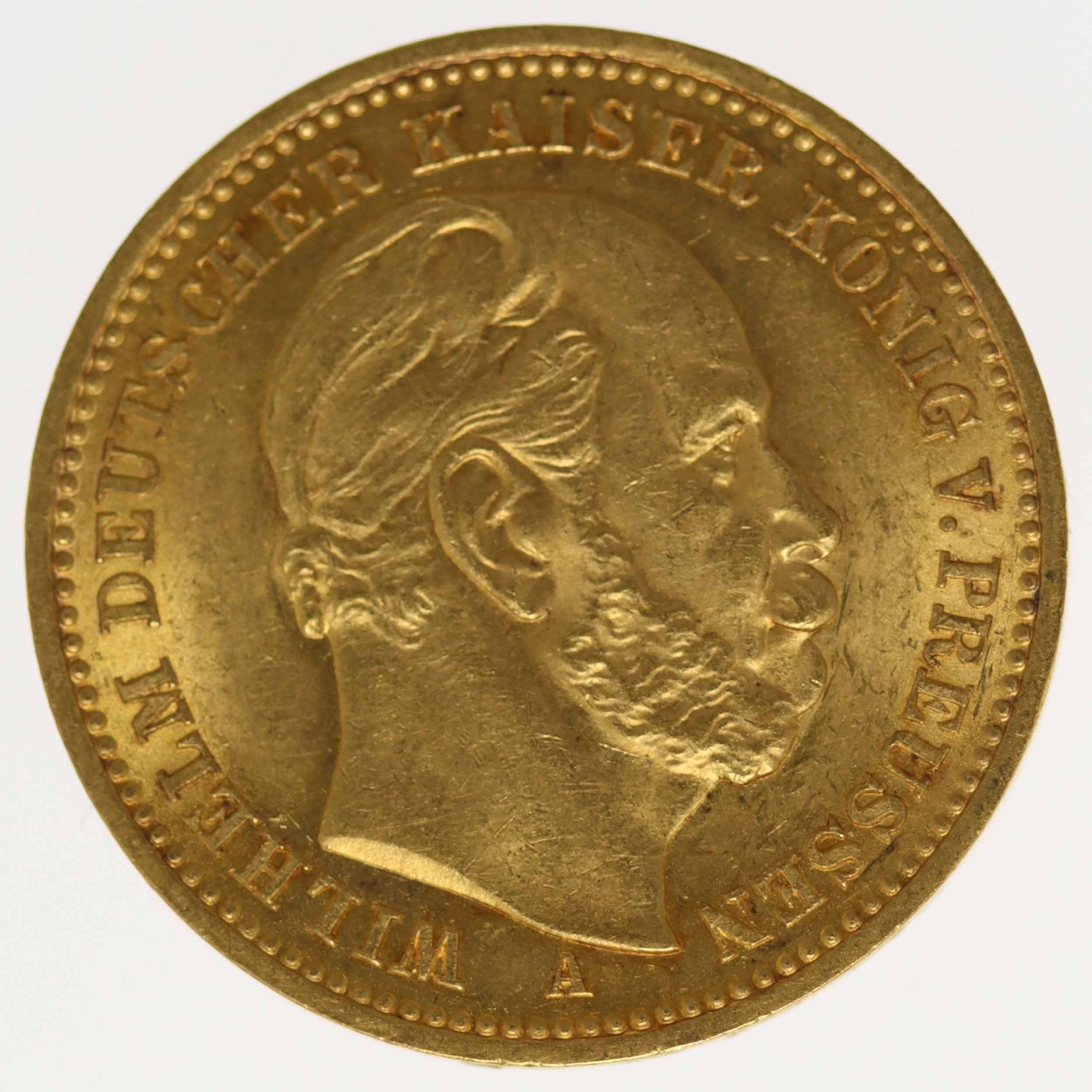 Preussen Wilhelm I. 20 Mark 1887 A