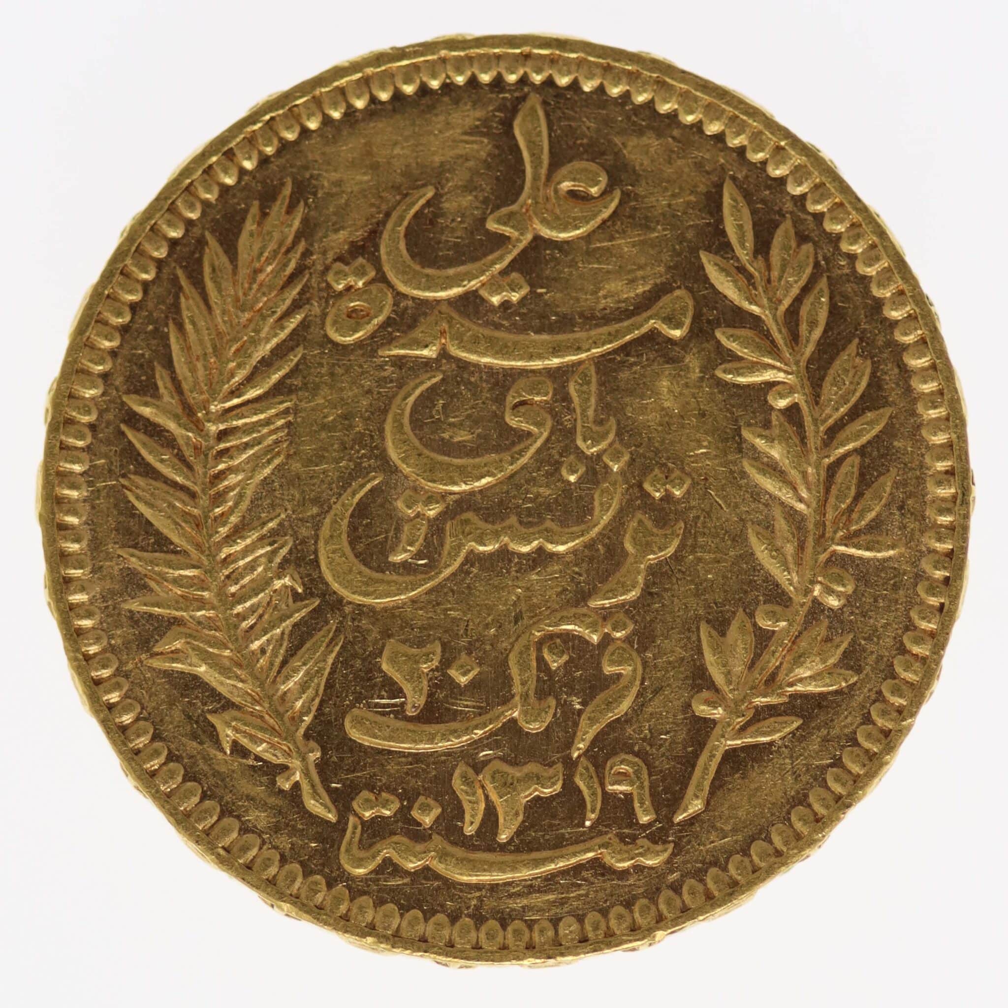Tunesien Ali Bey 20 Francs 1901