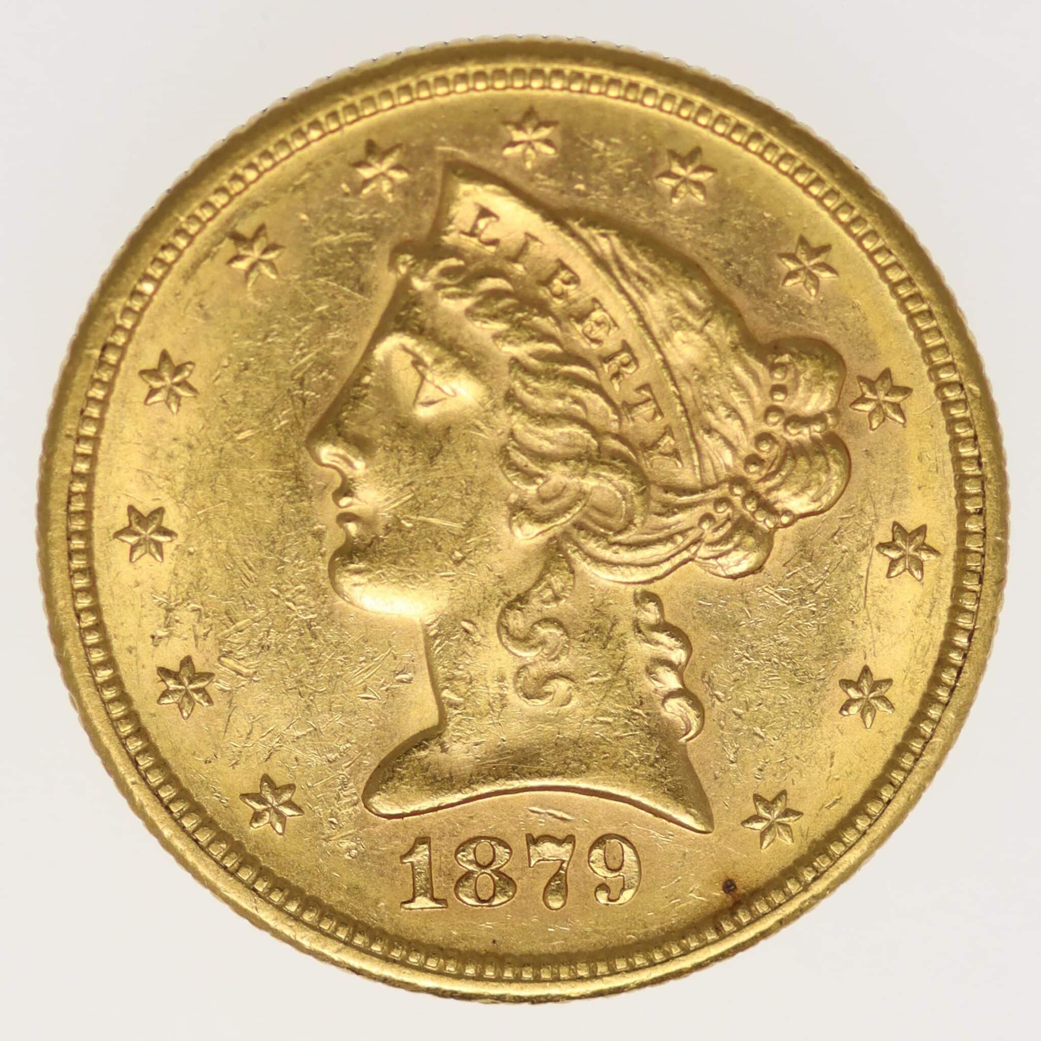 USA 5 Dollars 1879 S Liberty / Kopf