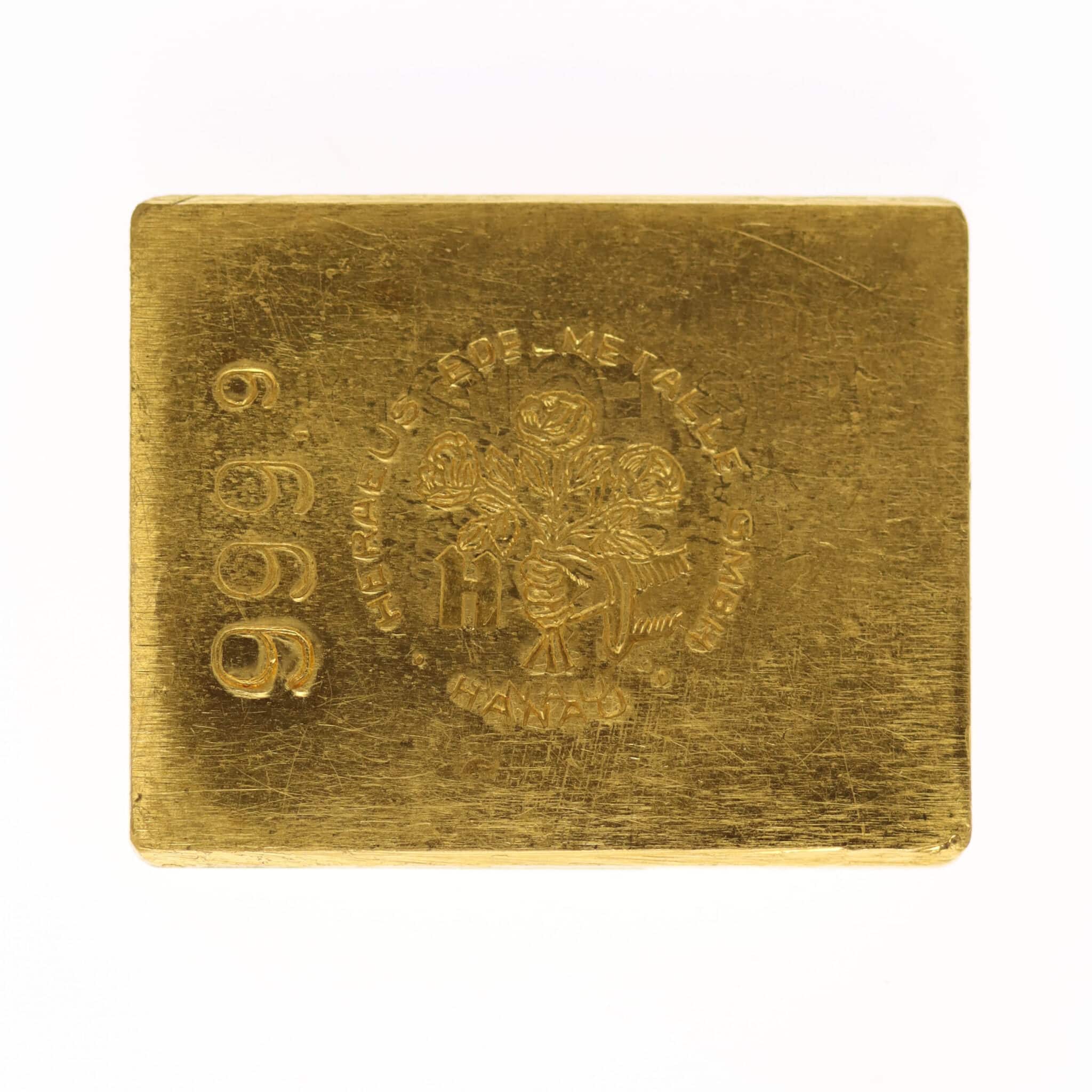 Goldbarren 50 Gramm Heraeus