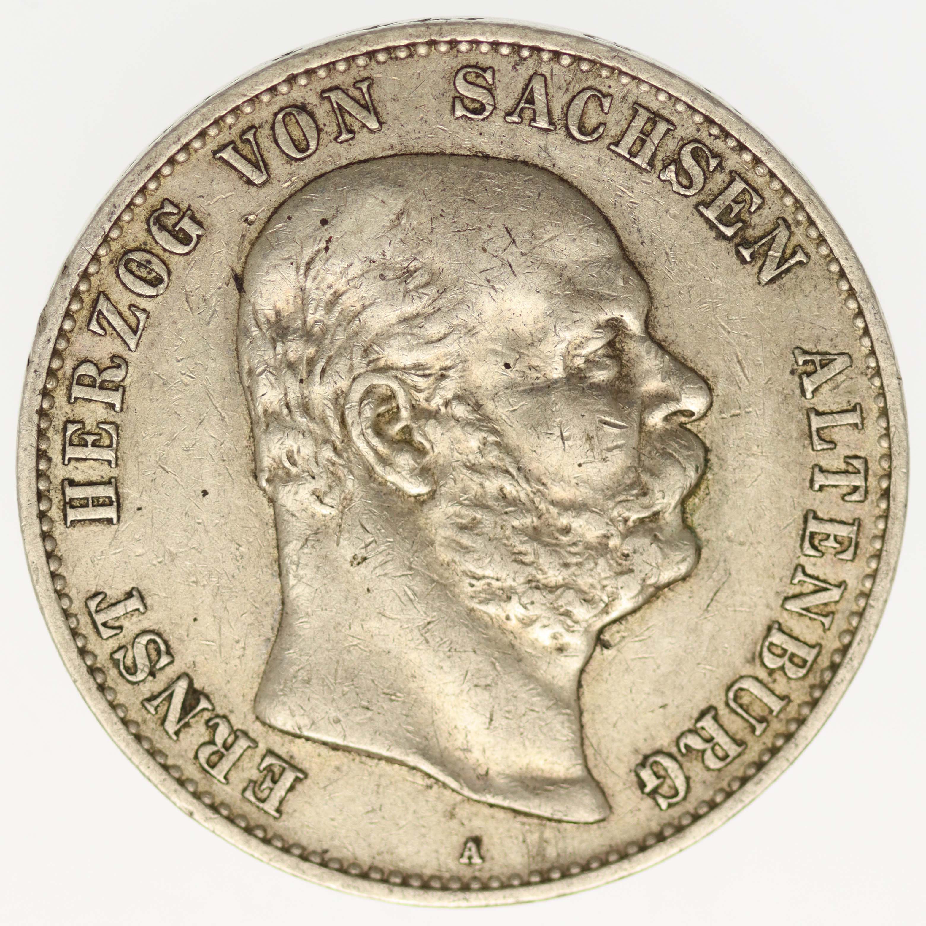 Sachsen Altenburg Ernst 5 Mark 1901