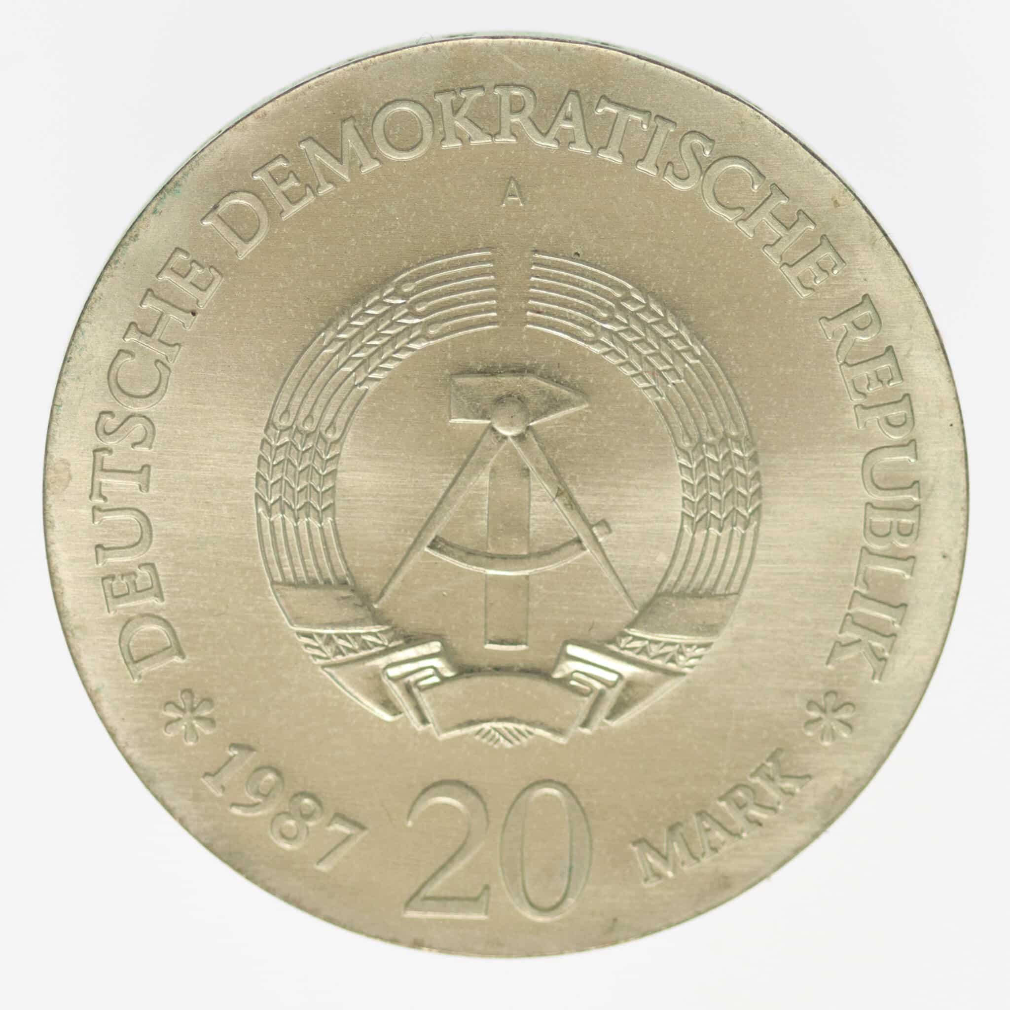 DDR 20 Mark 1987 Stadtsiegel Berlin