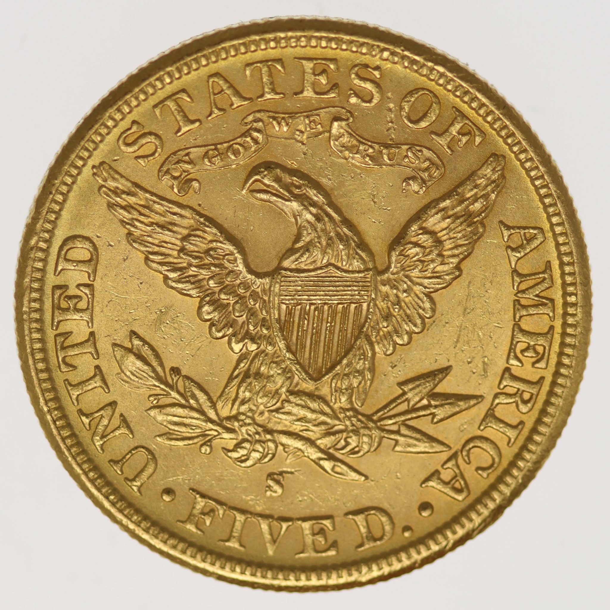 USA 5 Dollars 1886 S  Liberty / Kopf