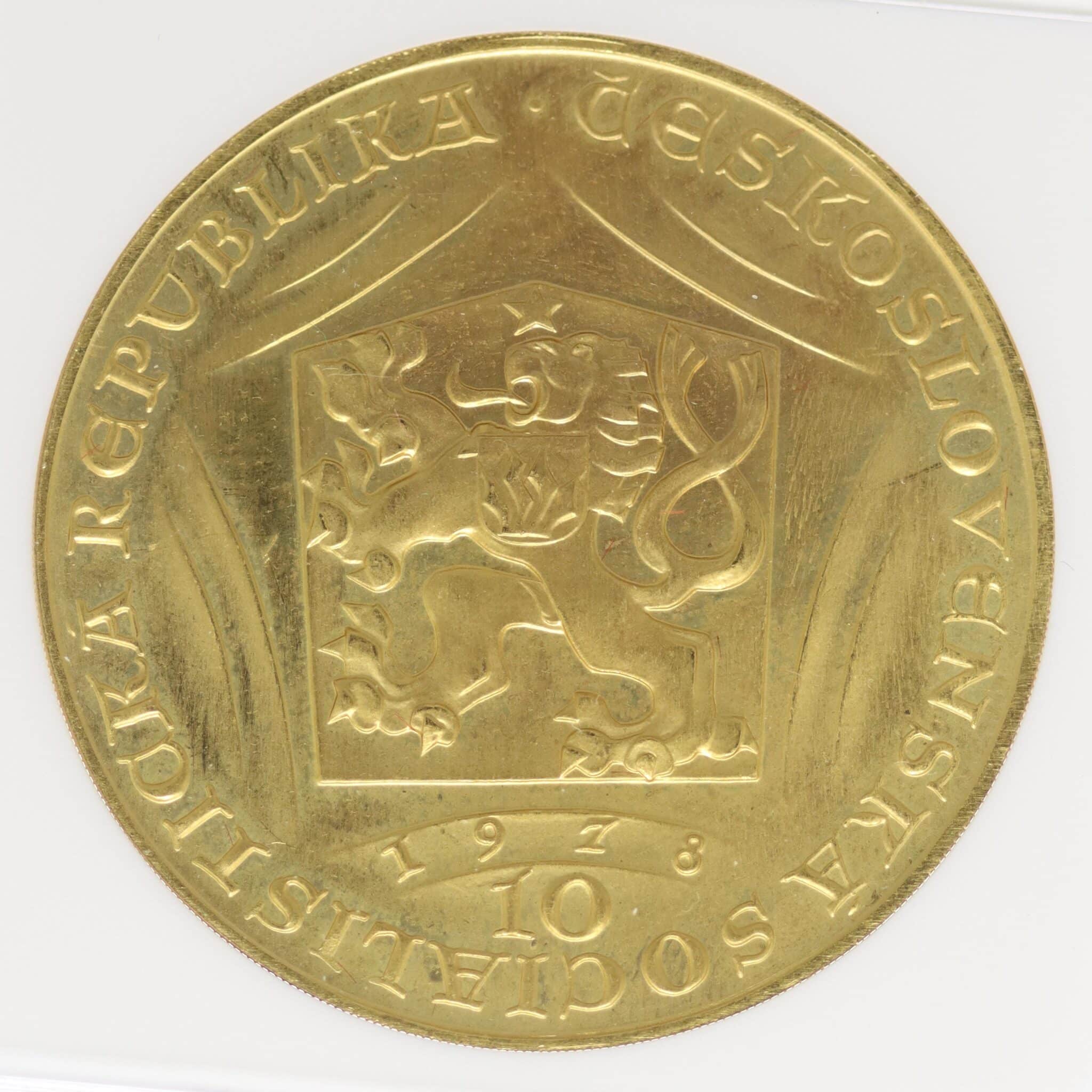 Tschechien 10 Dukaten 1978