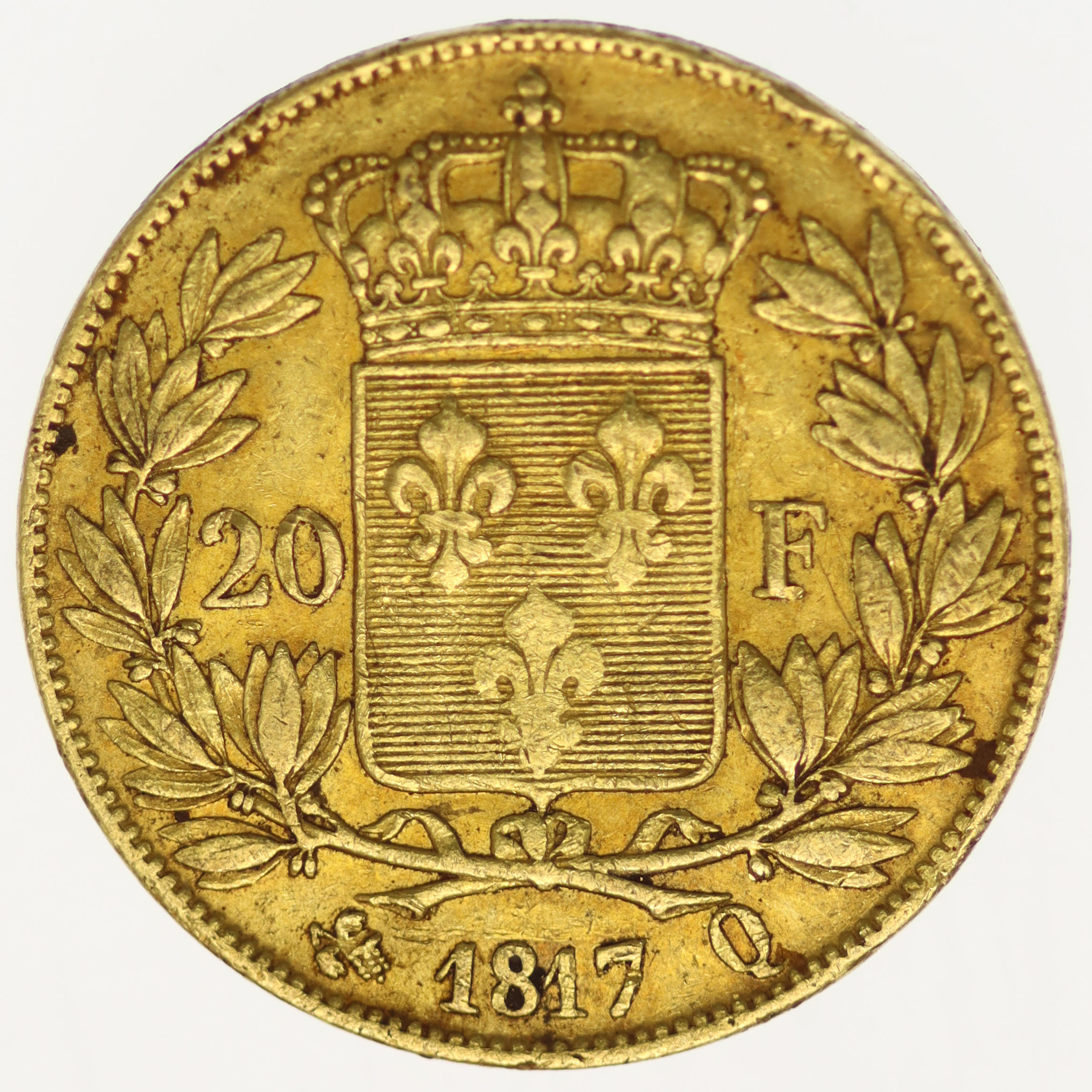 Frankreich Louis XVIII. 20 Francs 1817 Q