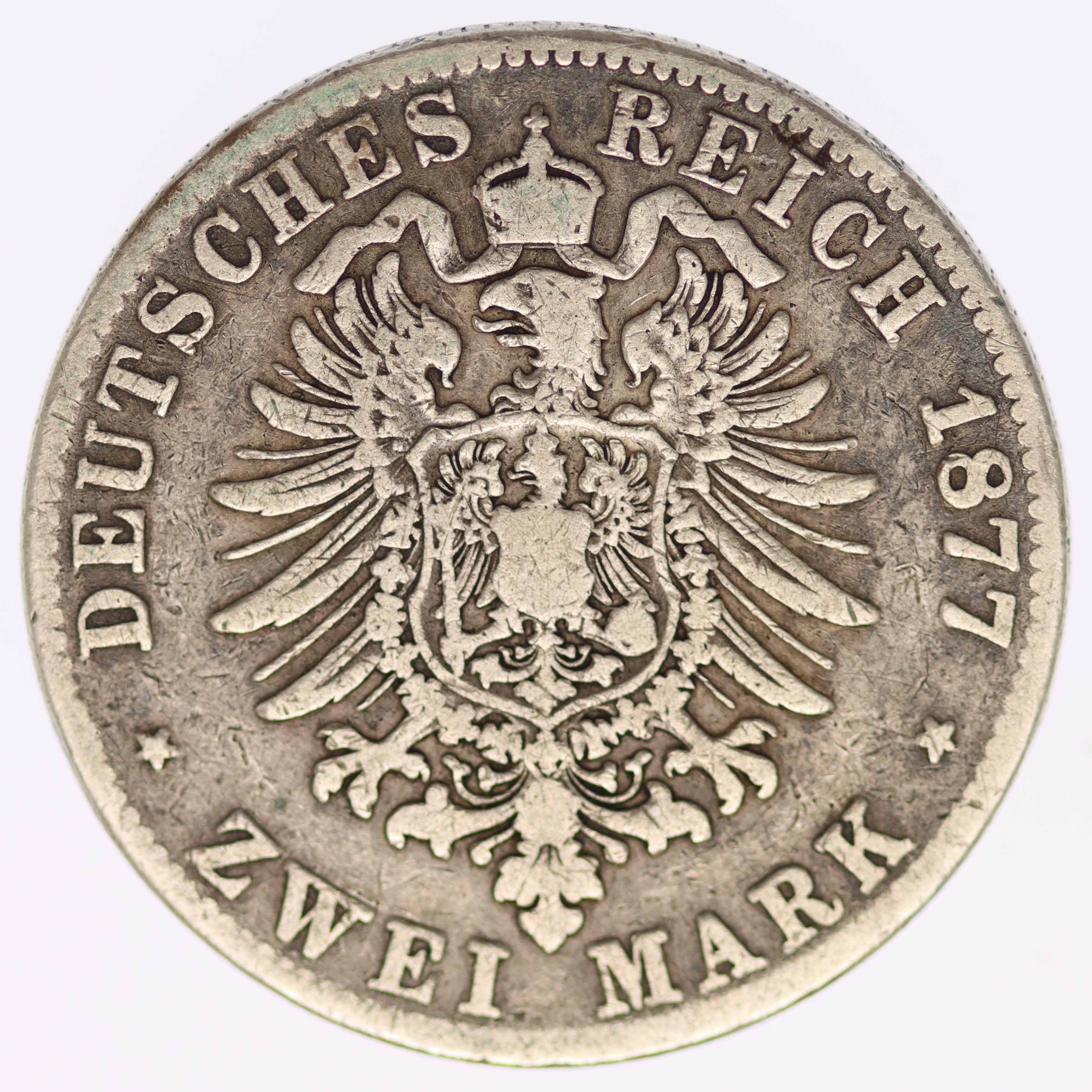 Hessen Ludwig III. 2 Mark 1877 H