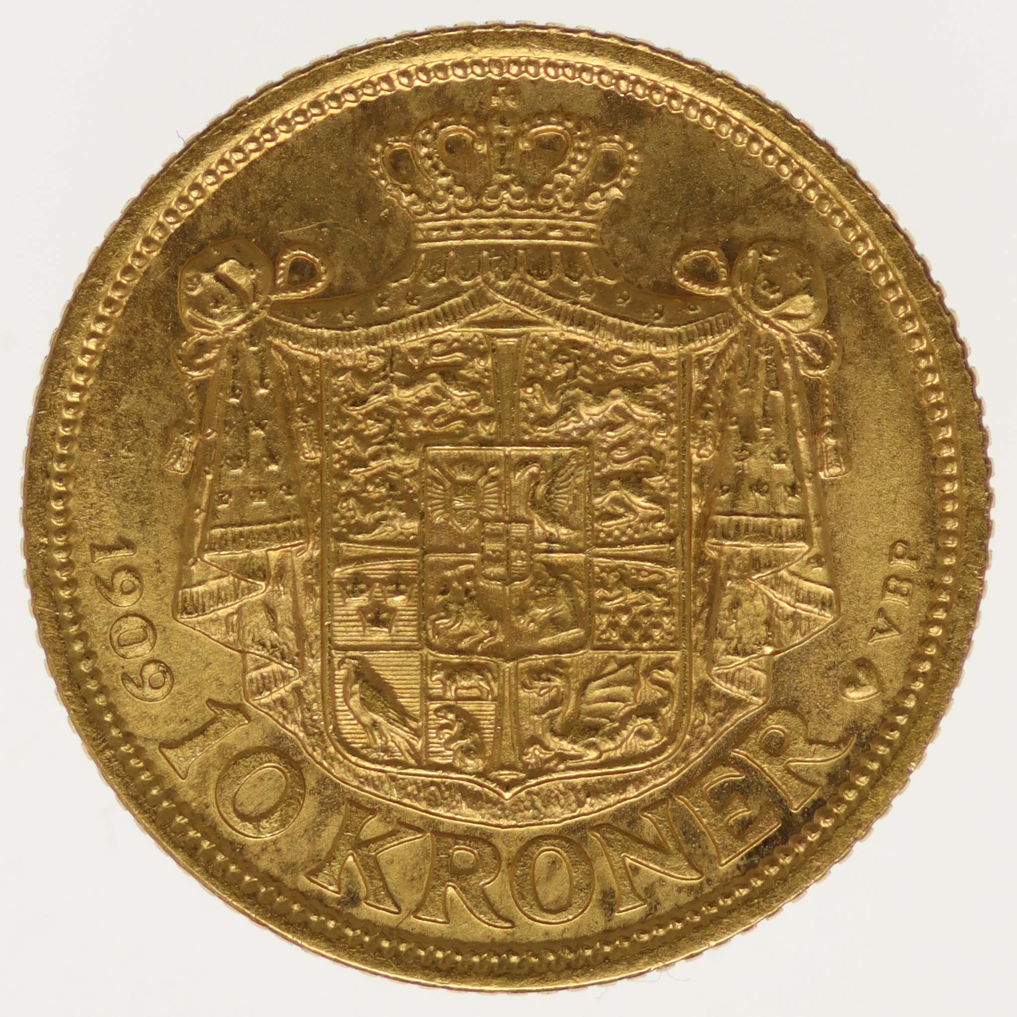 Dänemark Frederik VIII. 10 Kronen 1909