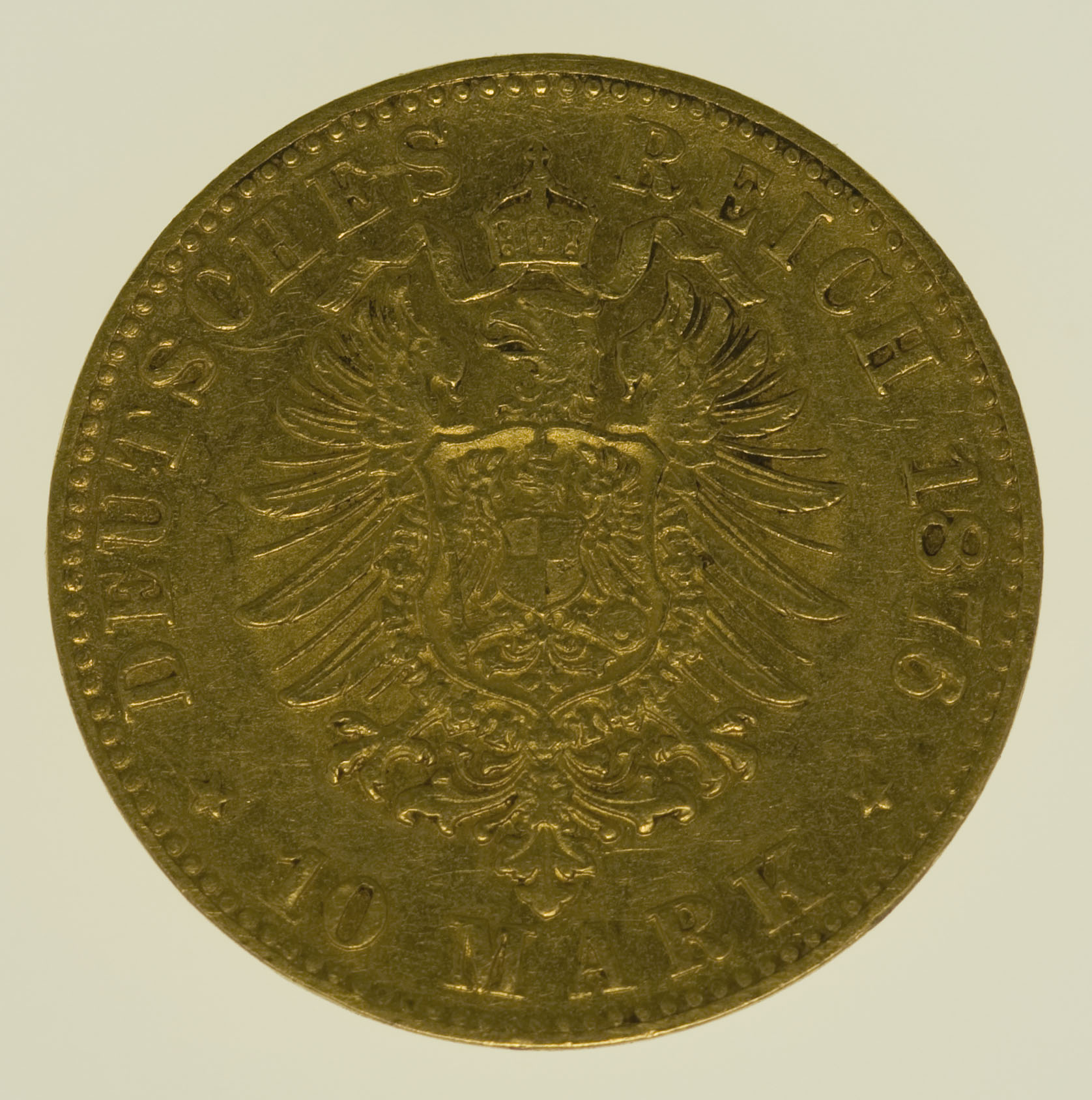 Hessen Ludwig III. 10 Mark 1876