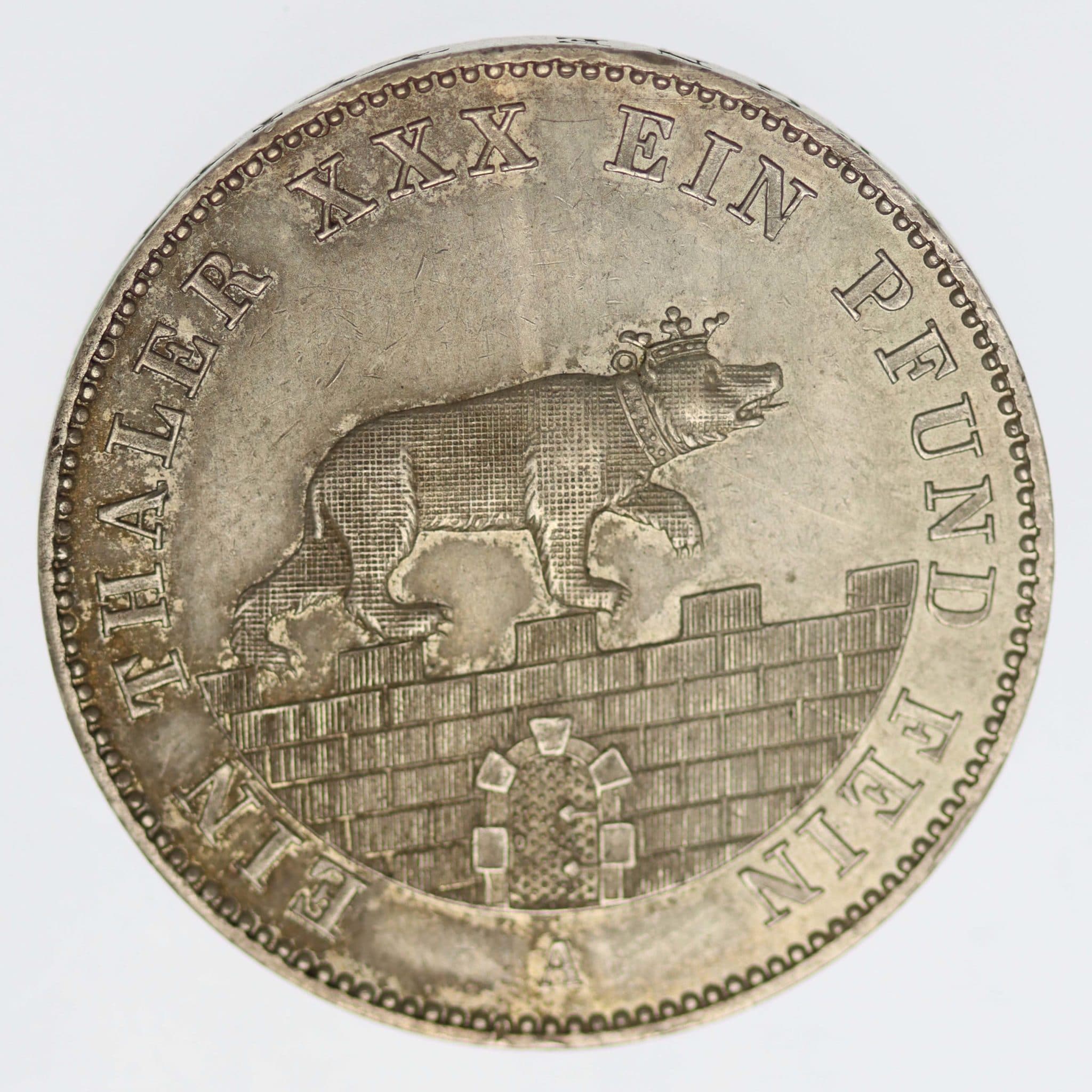 Anhalt Bernburg Alexander Carl Ausbeutetaler 1861