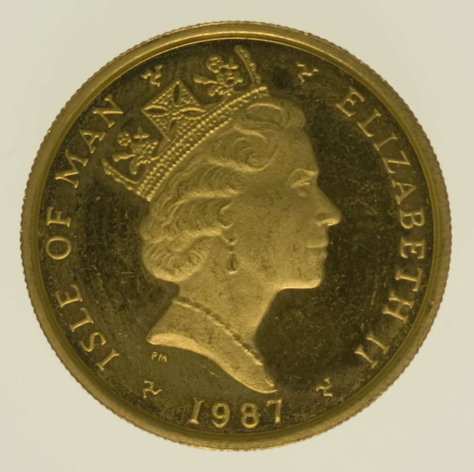 Isle of Man Elisabeth II. 1/4 OZ 1987 Angel
