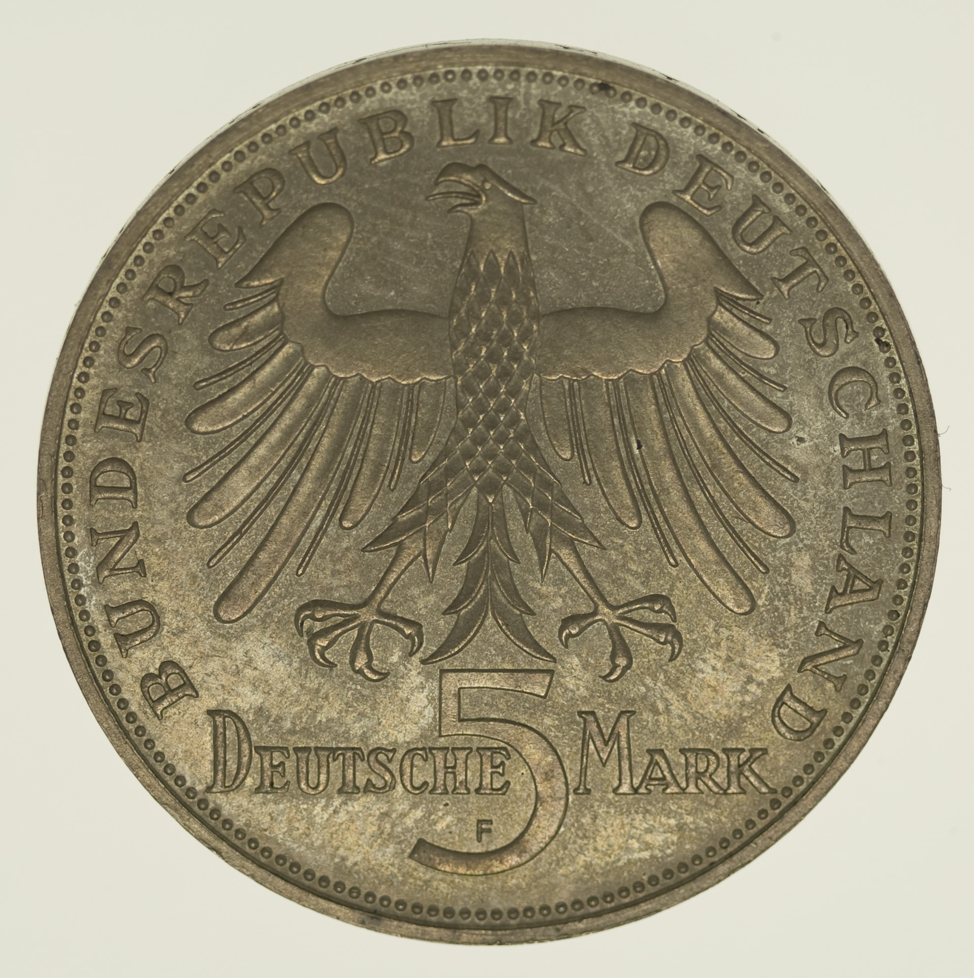BRD 5 Mark 1955 von Schiller