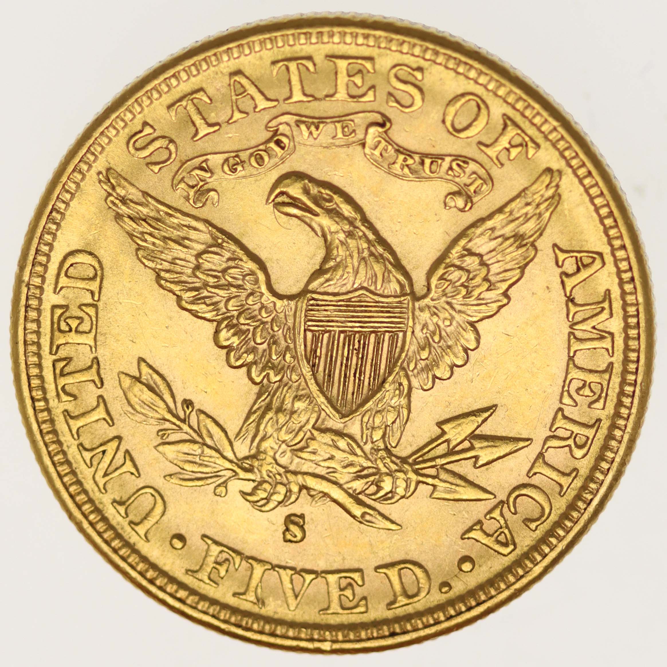 USA 5 Dollars 1885 S Liberty / Kopf