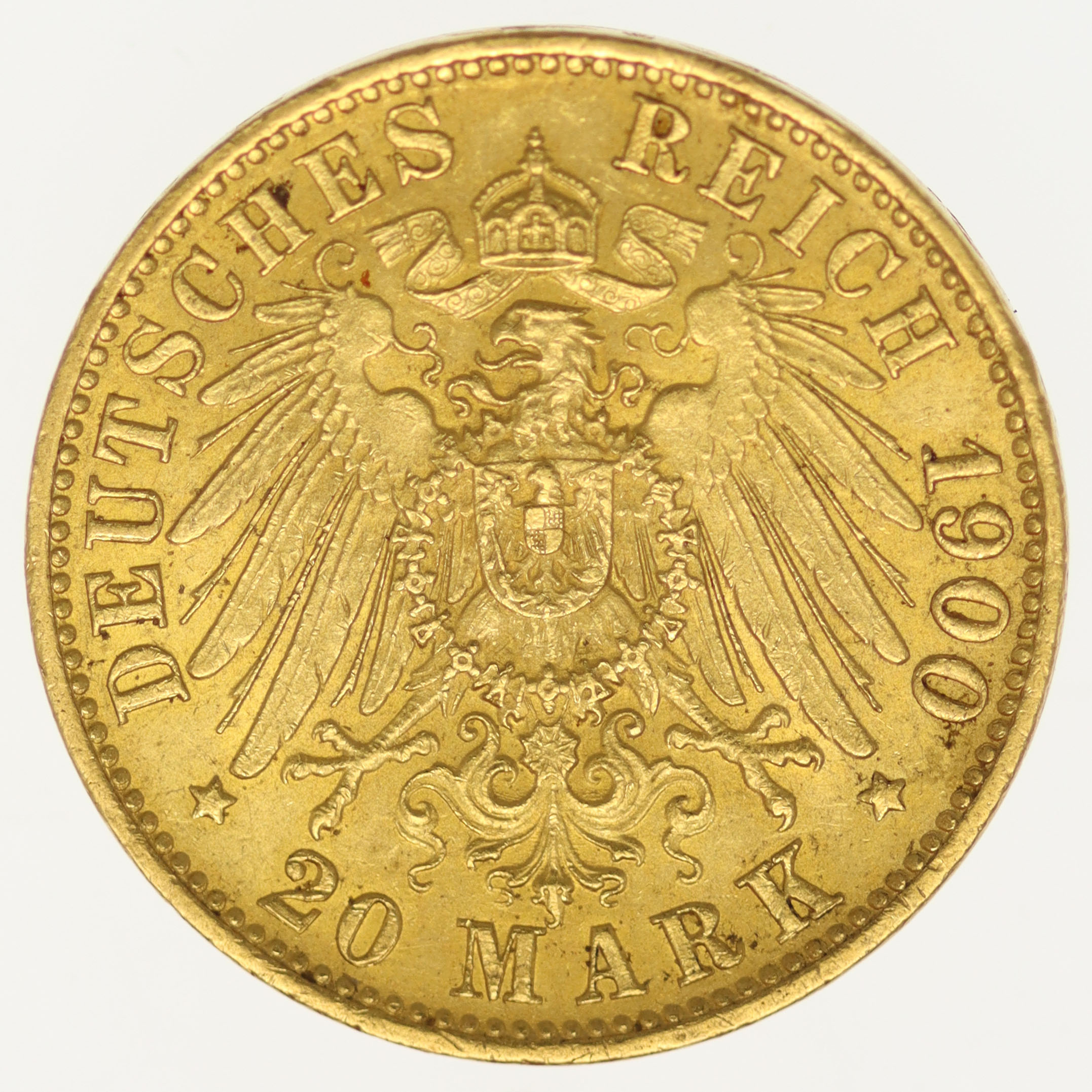 Hamburg Stadtwappen 20 Mark 1900