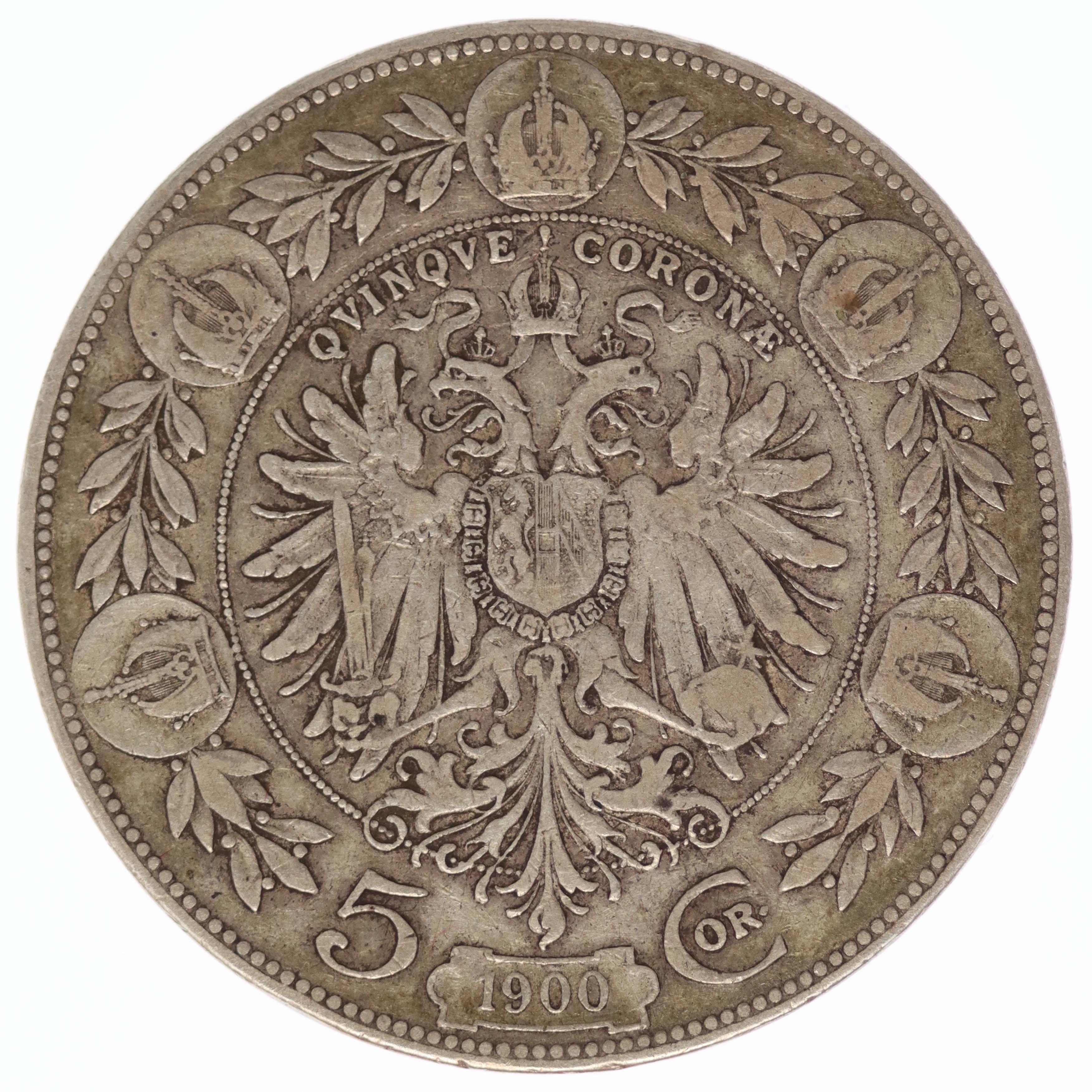 Österreich Kaiserreich Franz Josef I. 5 Kronen 1900