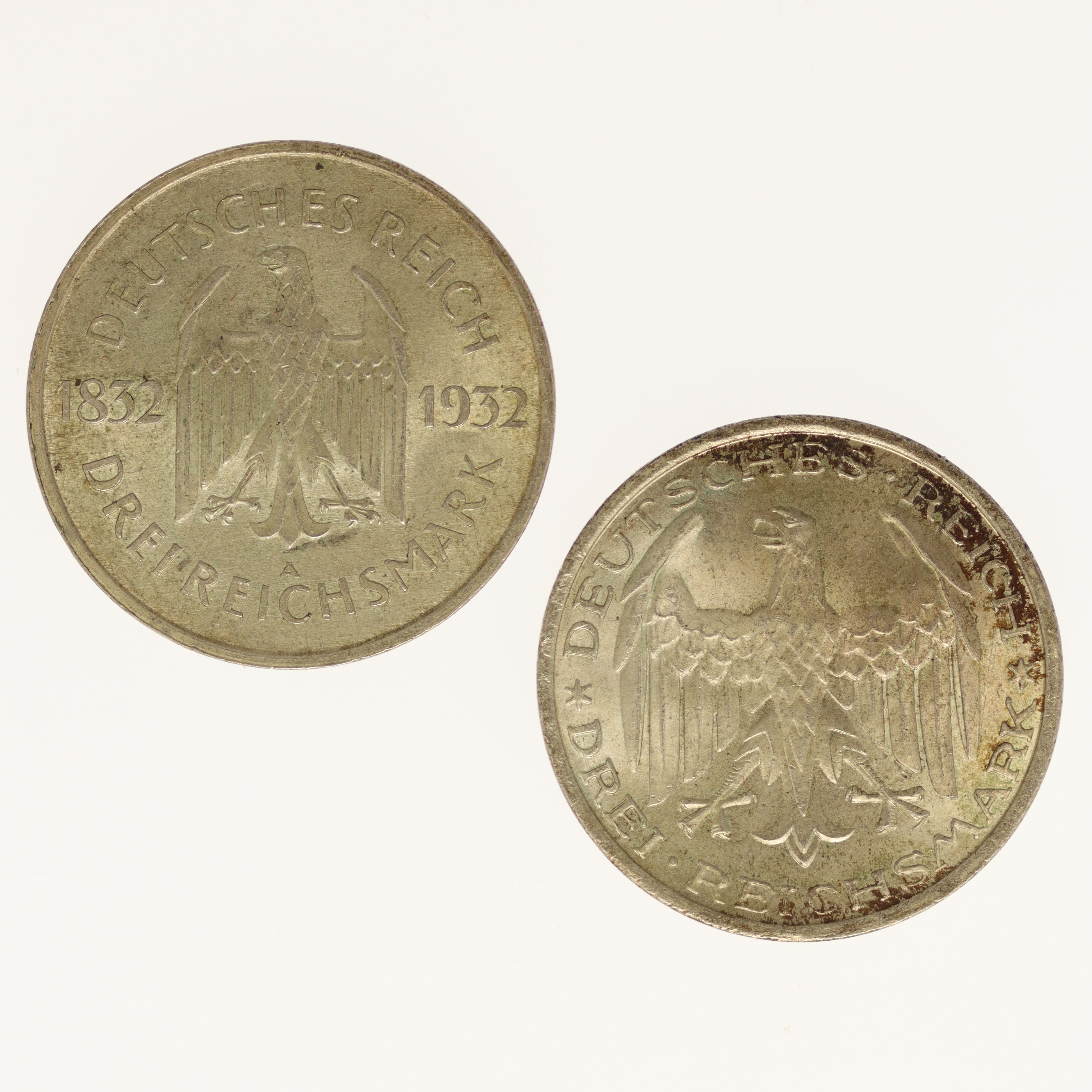 Weimarer Republik 3 Reichsmark Silber Lot