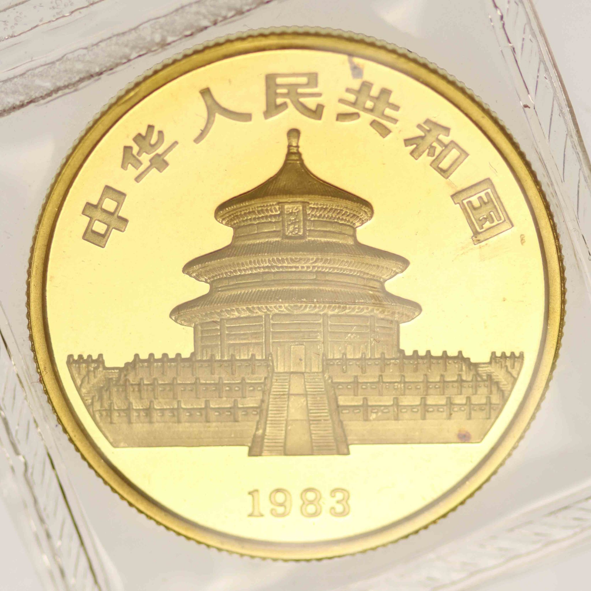 China Panda 1/2 Unze 1983