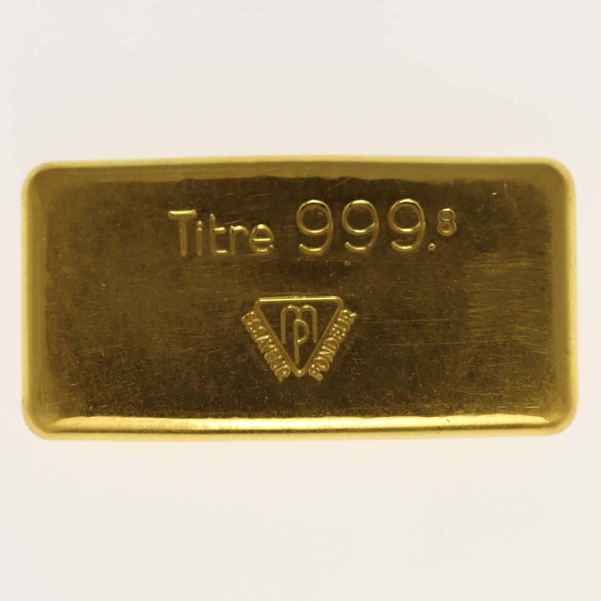 Goldbarren 100 Gramm SBS Societe de Banque Suisse