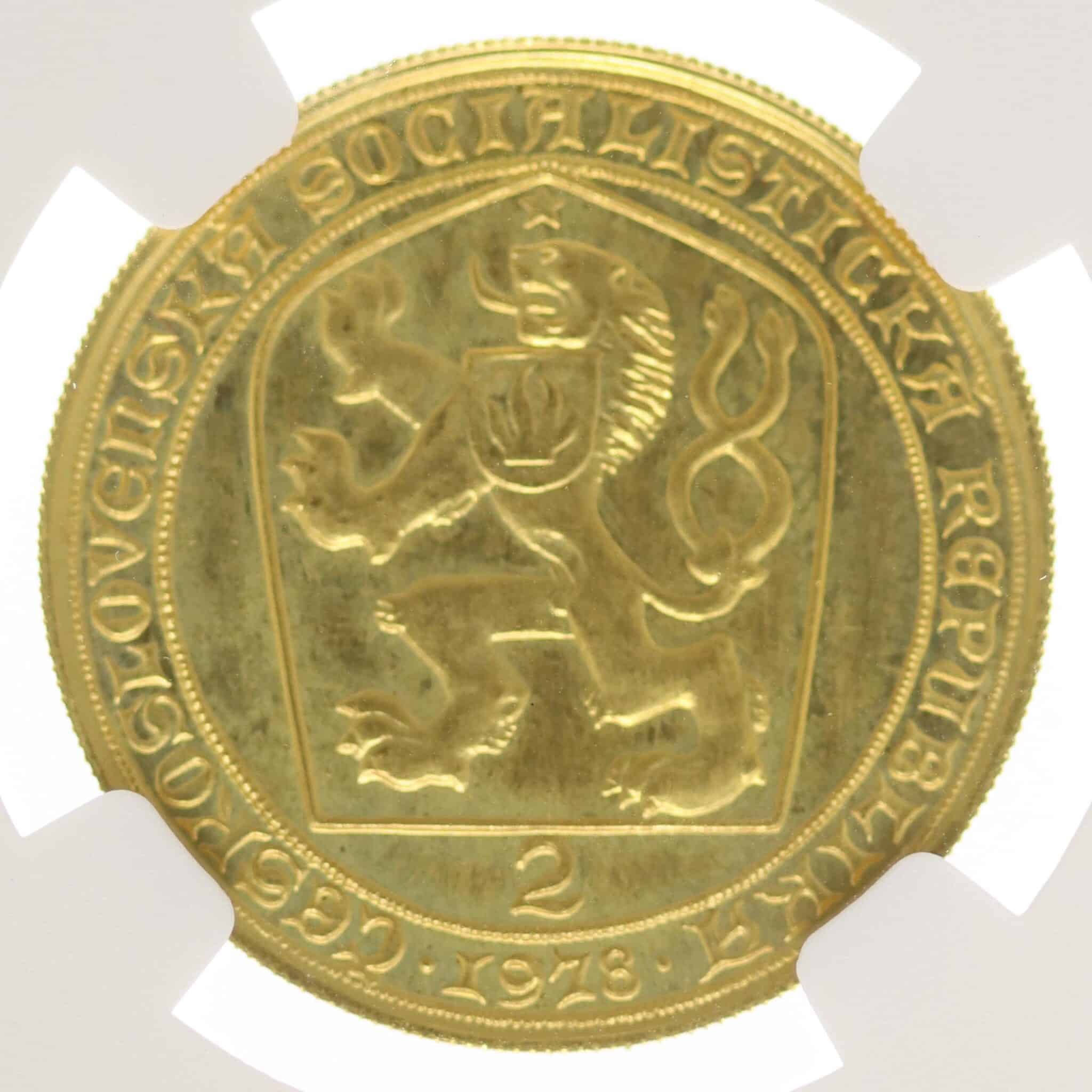 Tschechien 2 Dukaten 1978