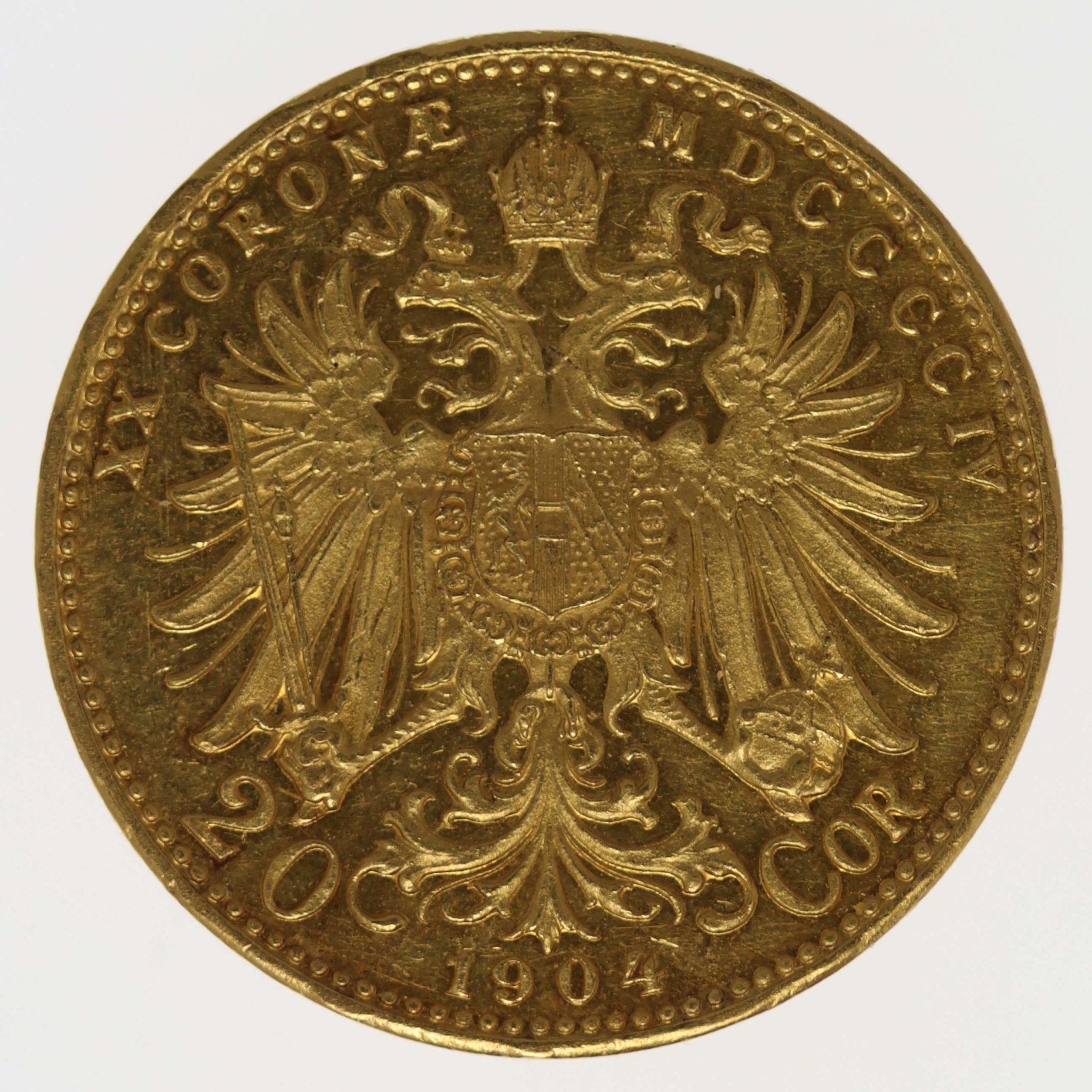 Österreich Kaiserreich Franz Joseph I. 20 Kronen 1904