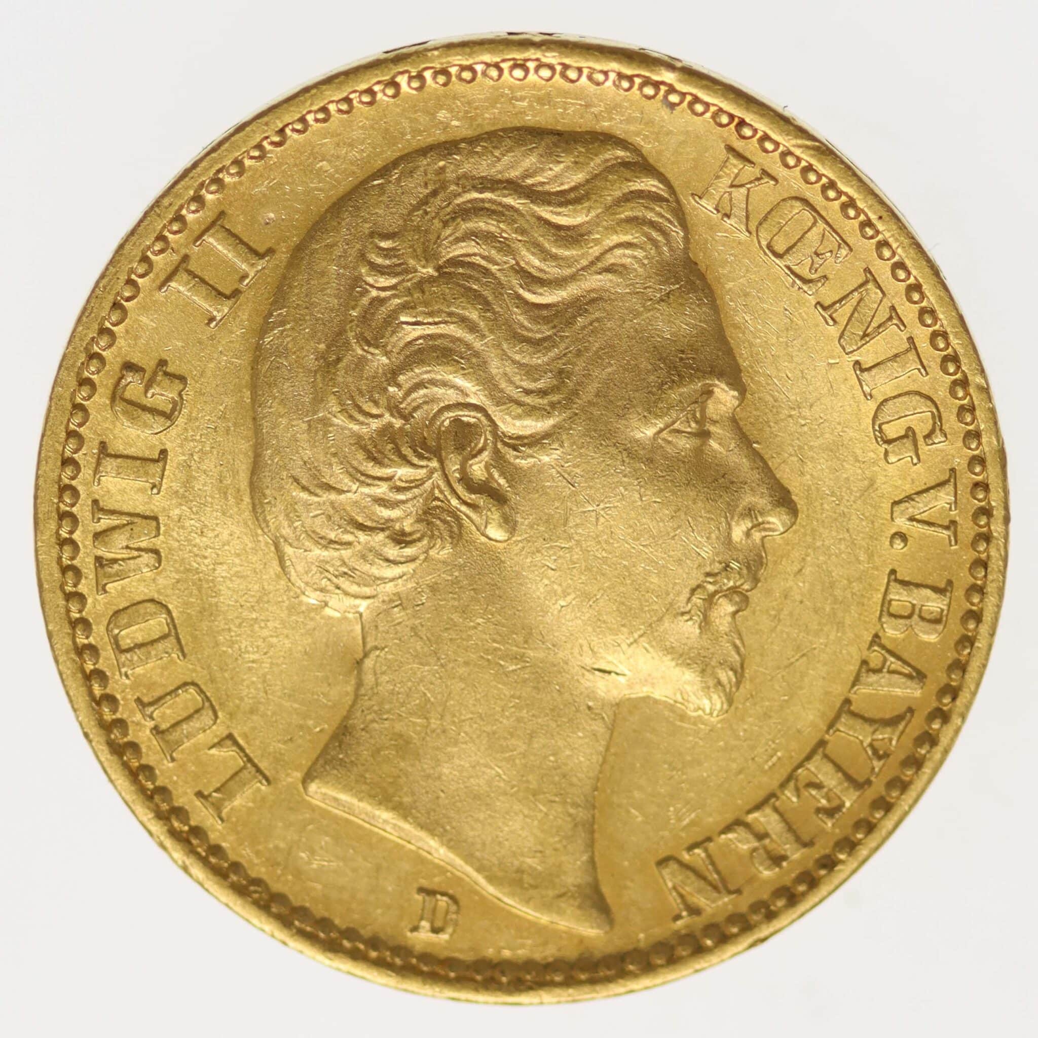 Bayern Ludwig II. 20 Mark 1872