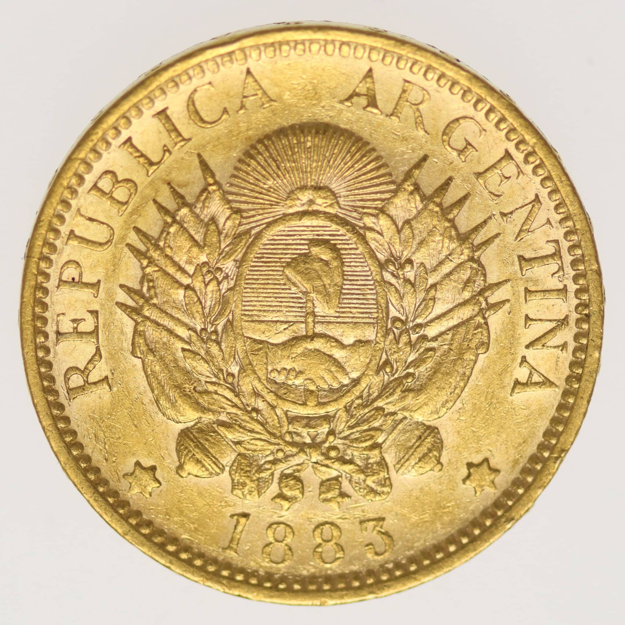 Argentinien 5 Pesos / Argentino 1883