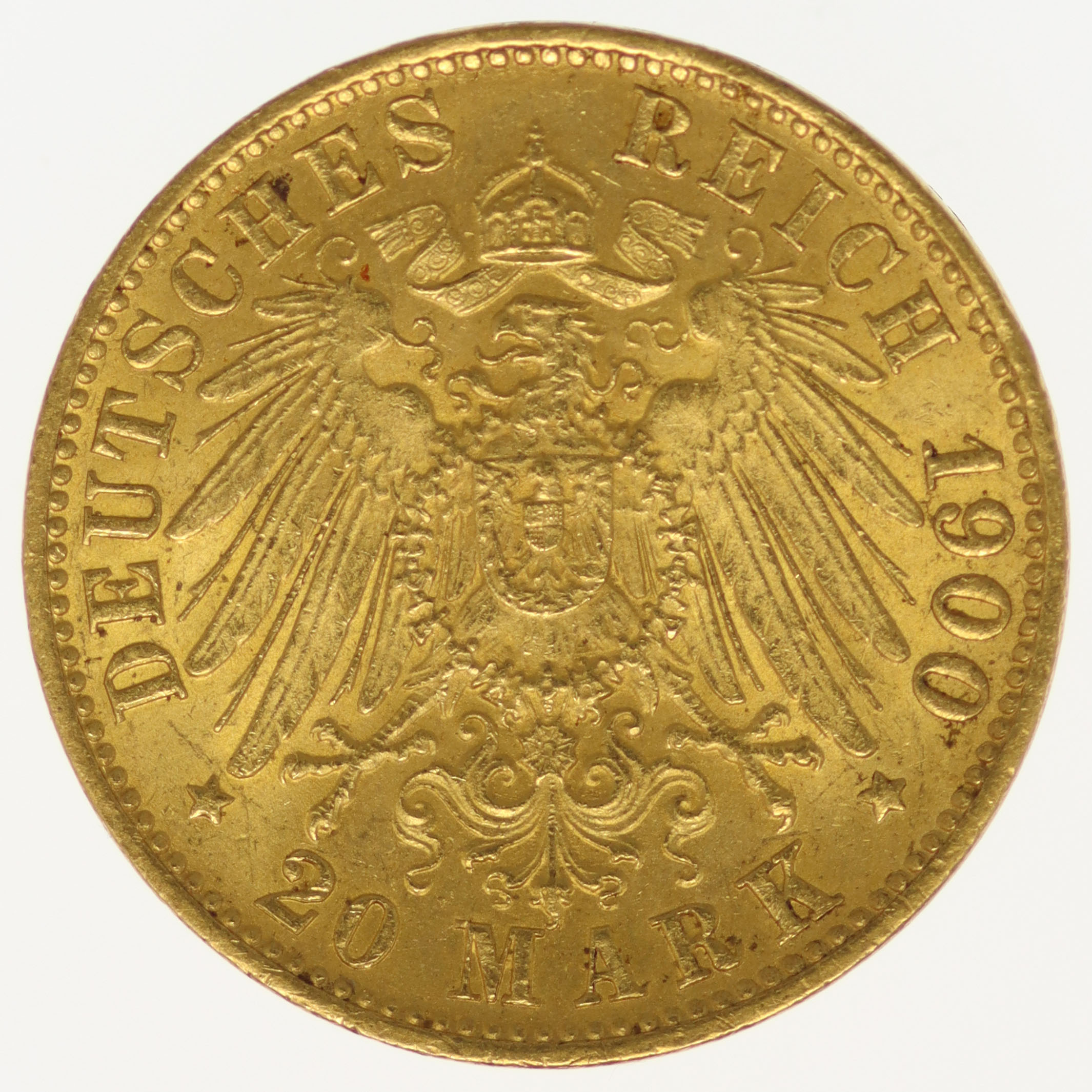 Hamburg Stadtwappen 20 Mark 1900