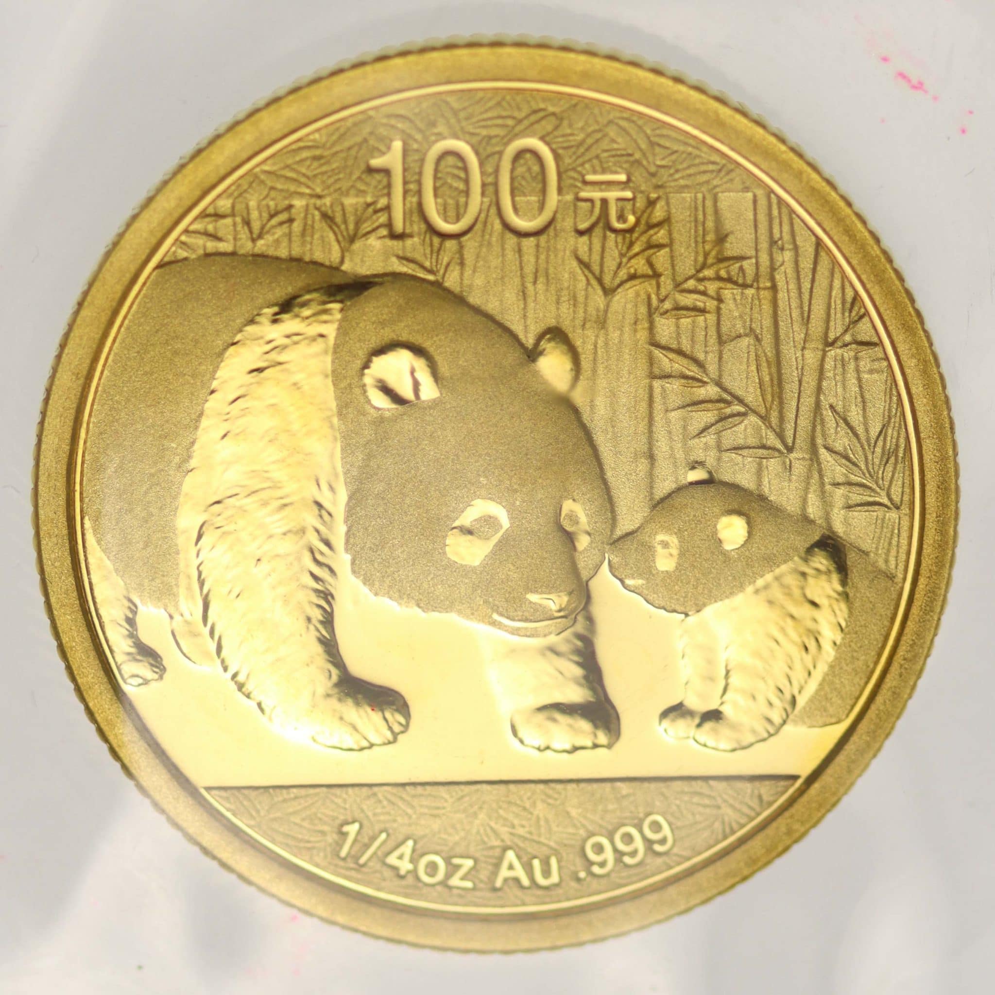 China Panda 100 Yuan 2011 1/4 Unze
