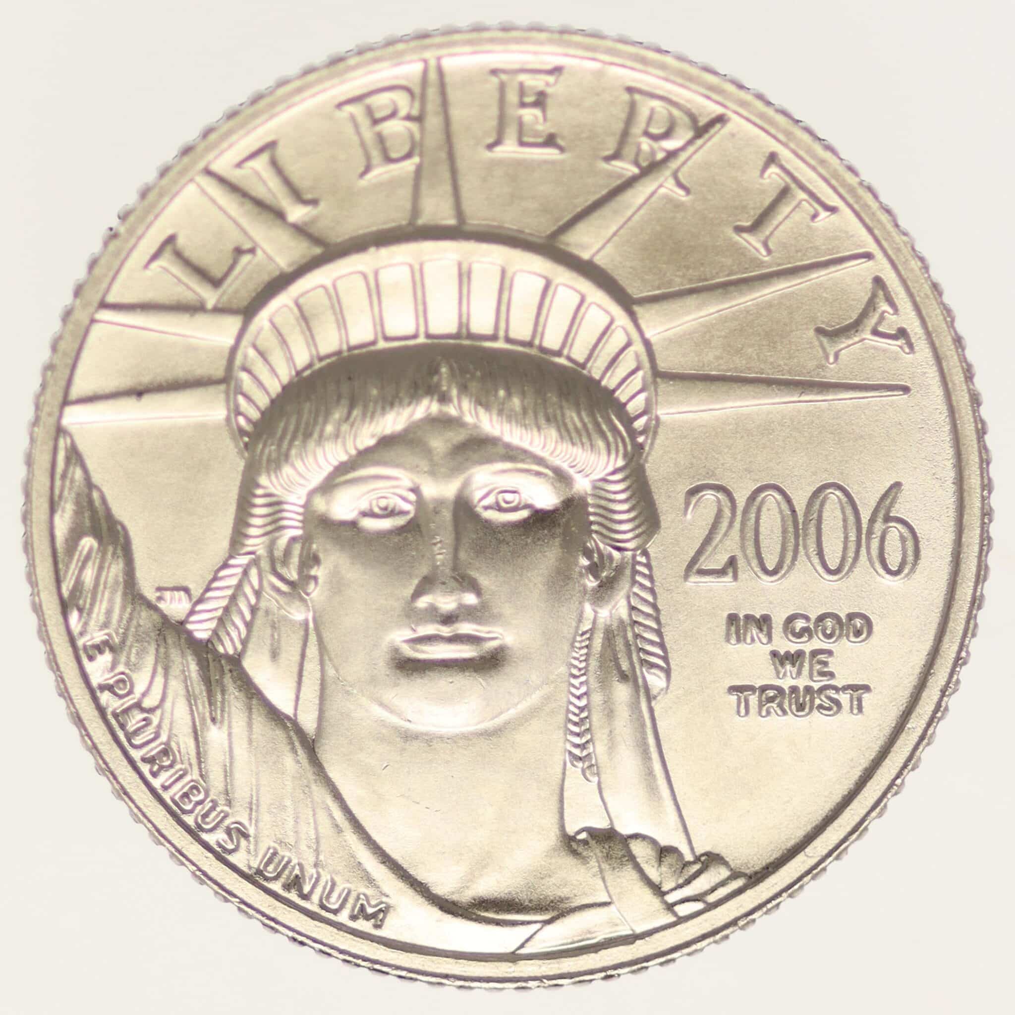 USA 10 Dollars 2006 1/10 OZ Platin American Eagle