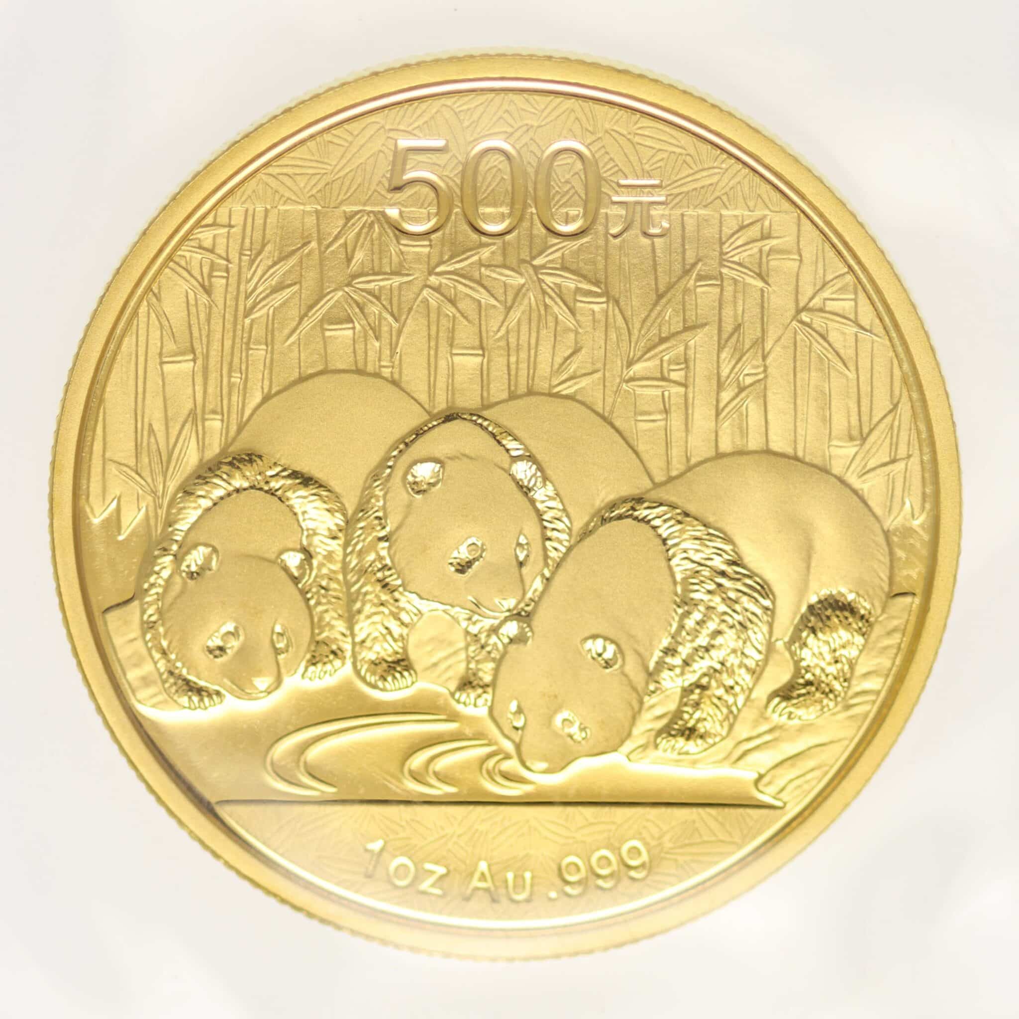 China Panda 500 Yuan 2013 1 Unze