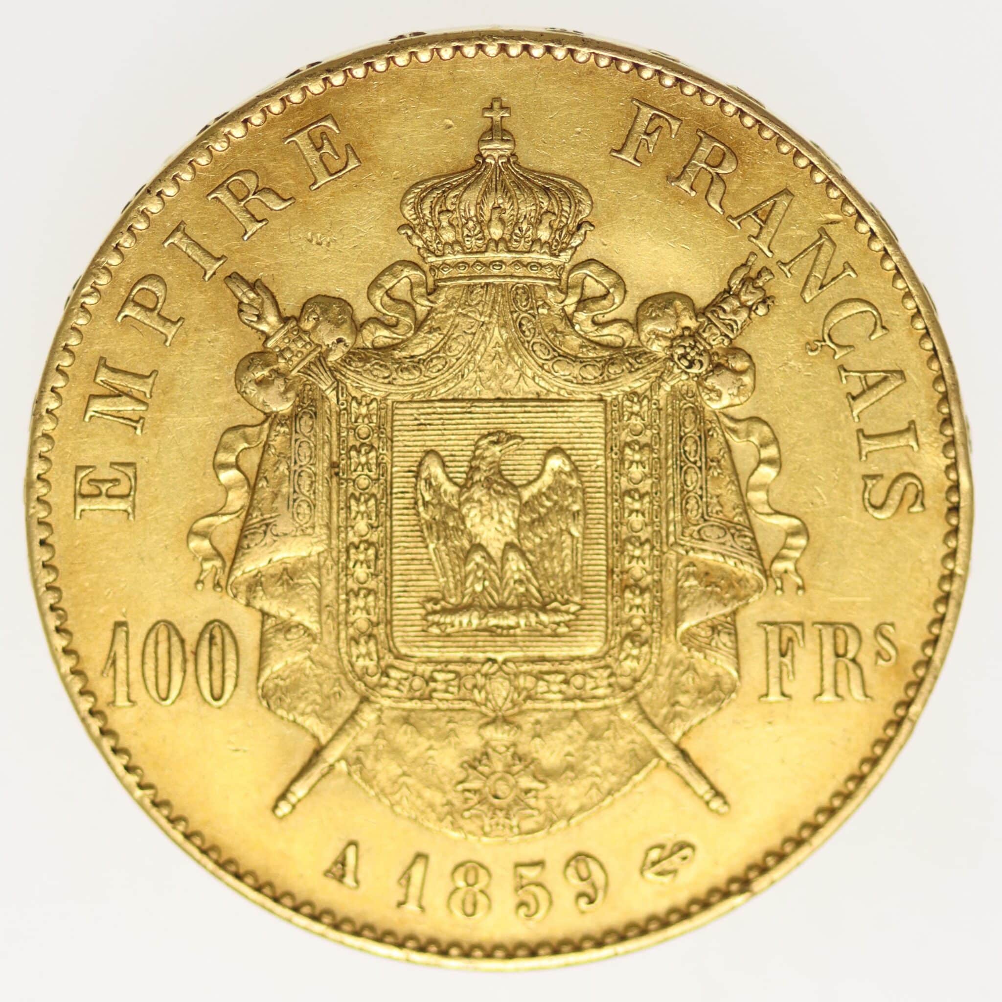 Frankreich Napoleon III. 100 Francs 1859 A