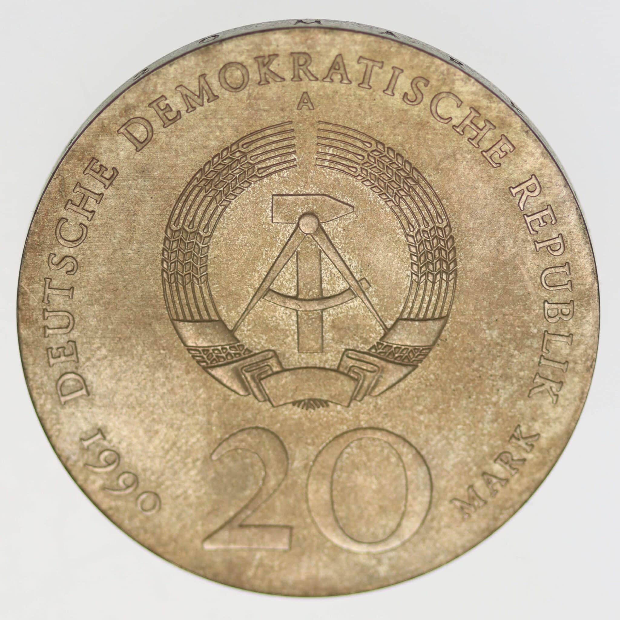 DDR 20 Mark 1990 Schlüter