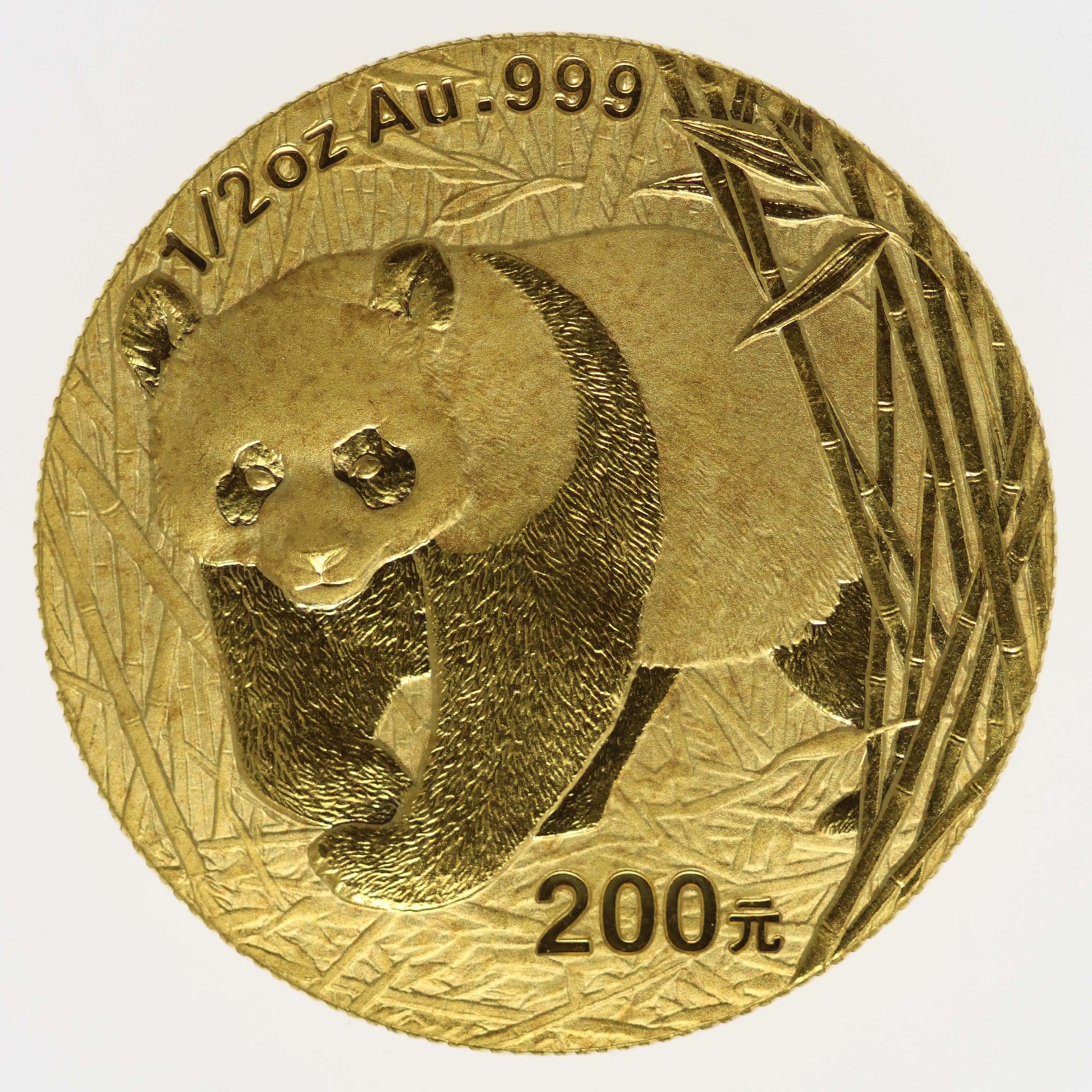 China Panda 1/2 Unze 2002