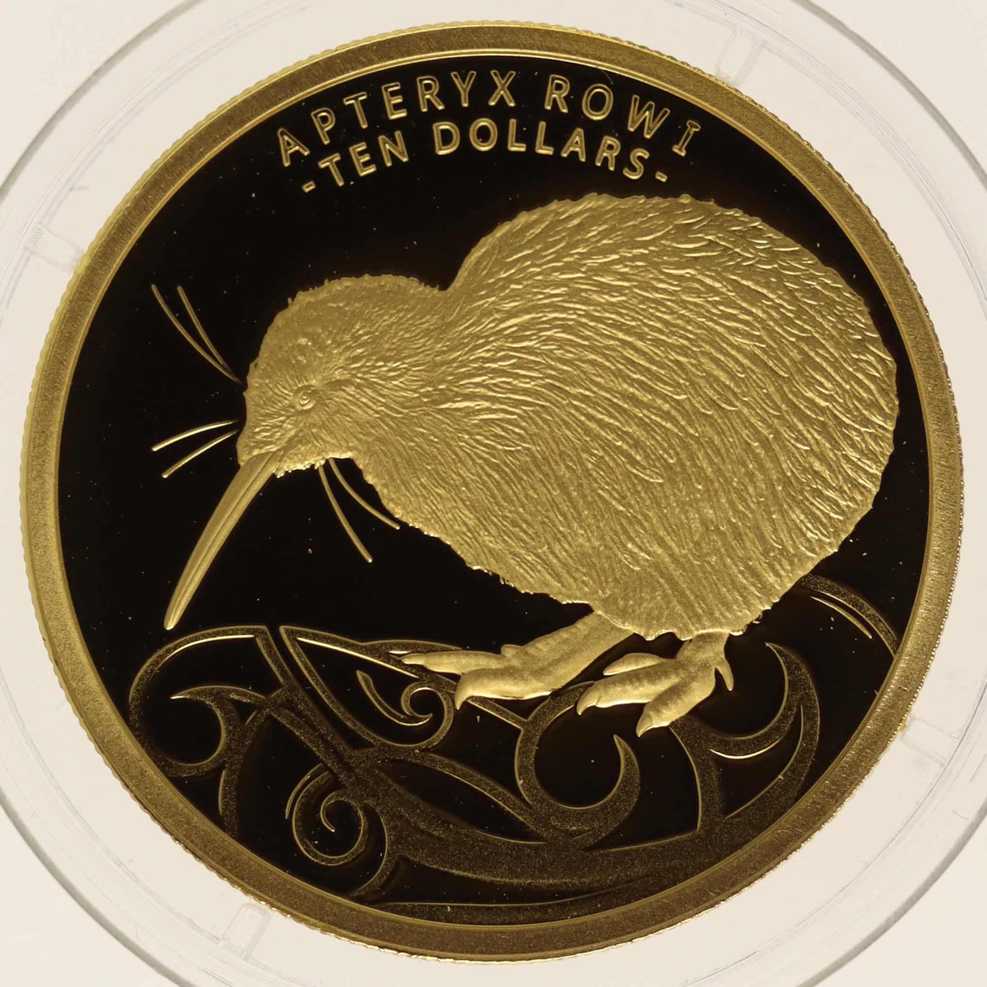 Neuseeland Elisabeth II. 10 Dollars 2020 1/4 OZ Kiwi