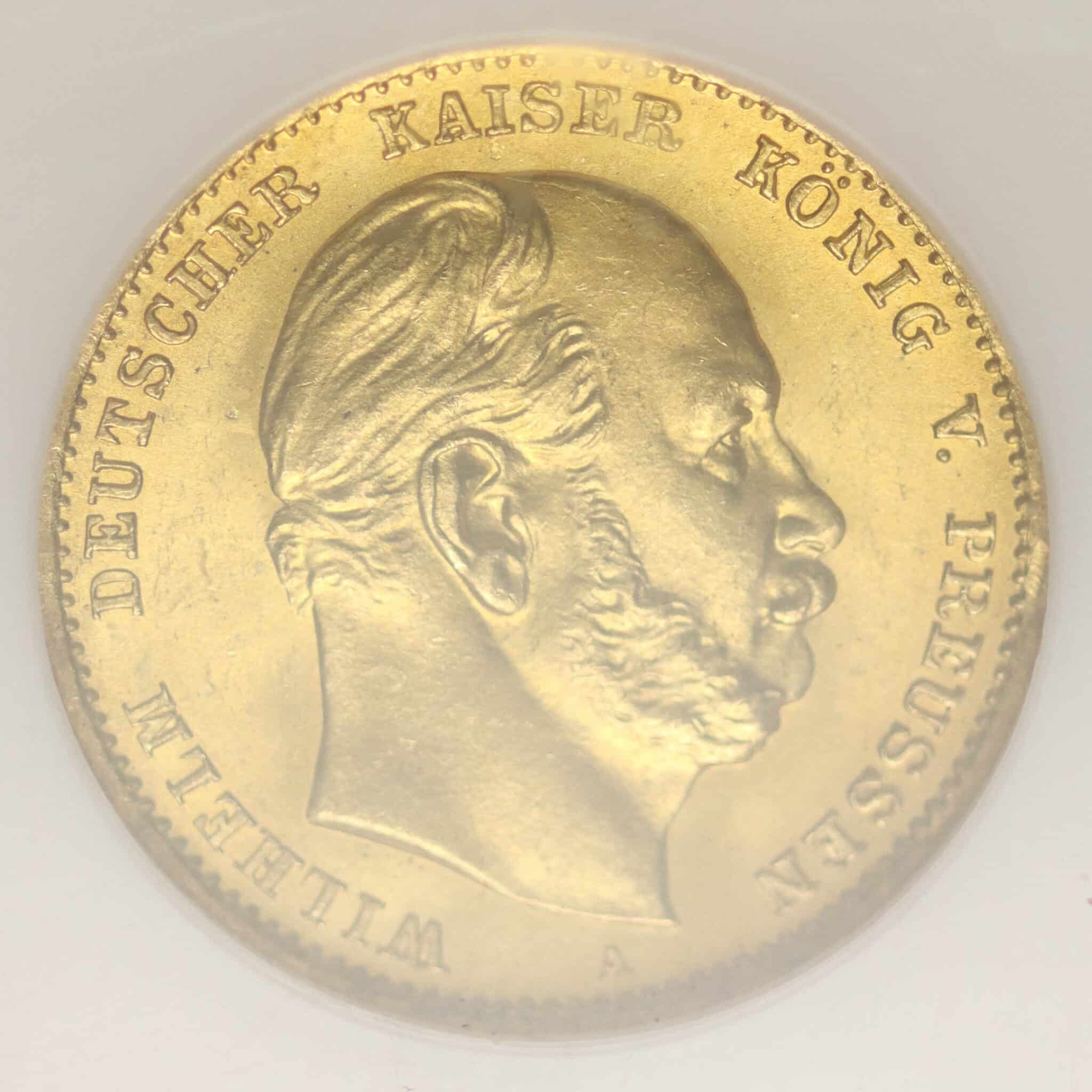 Preussen Wilhelm I. 10 Mark 1872 A