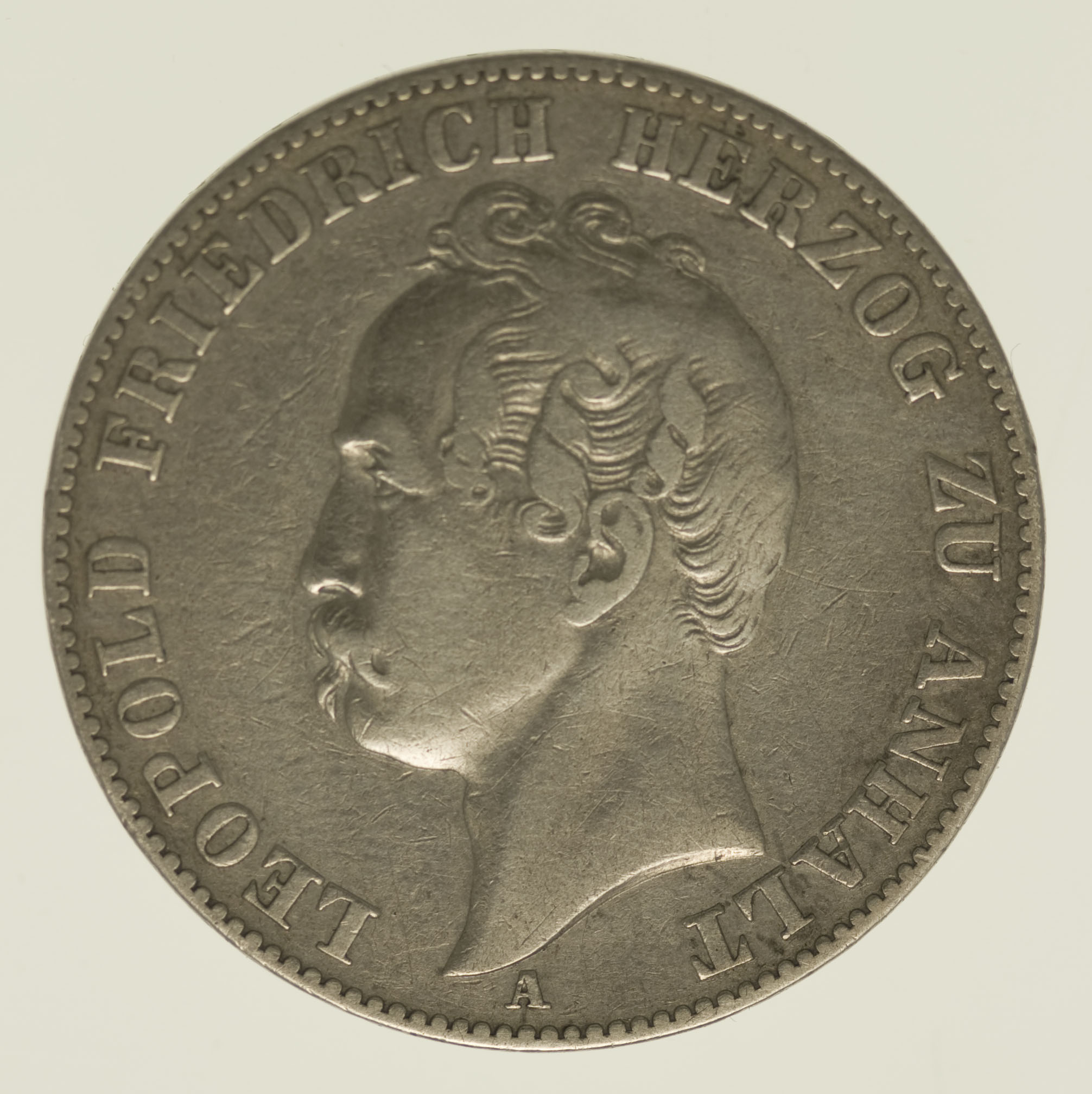 Anhalt Dessau Leopold Friedrich Vereinstaler 1858