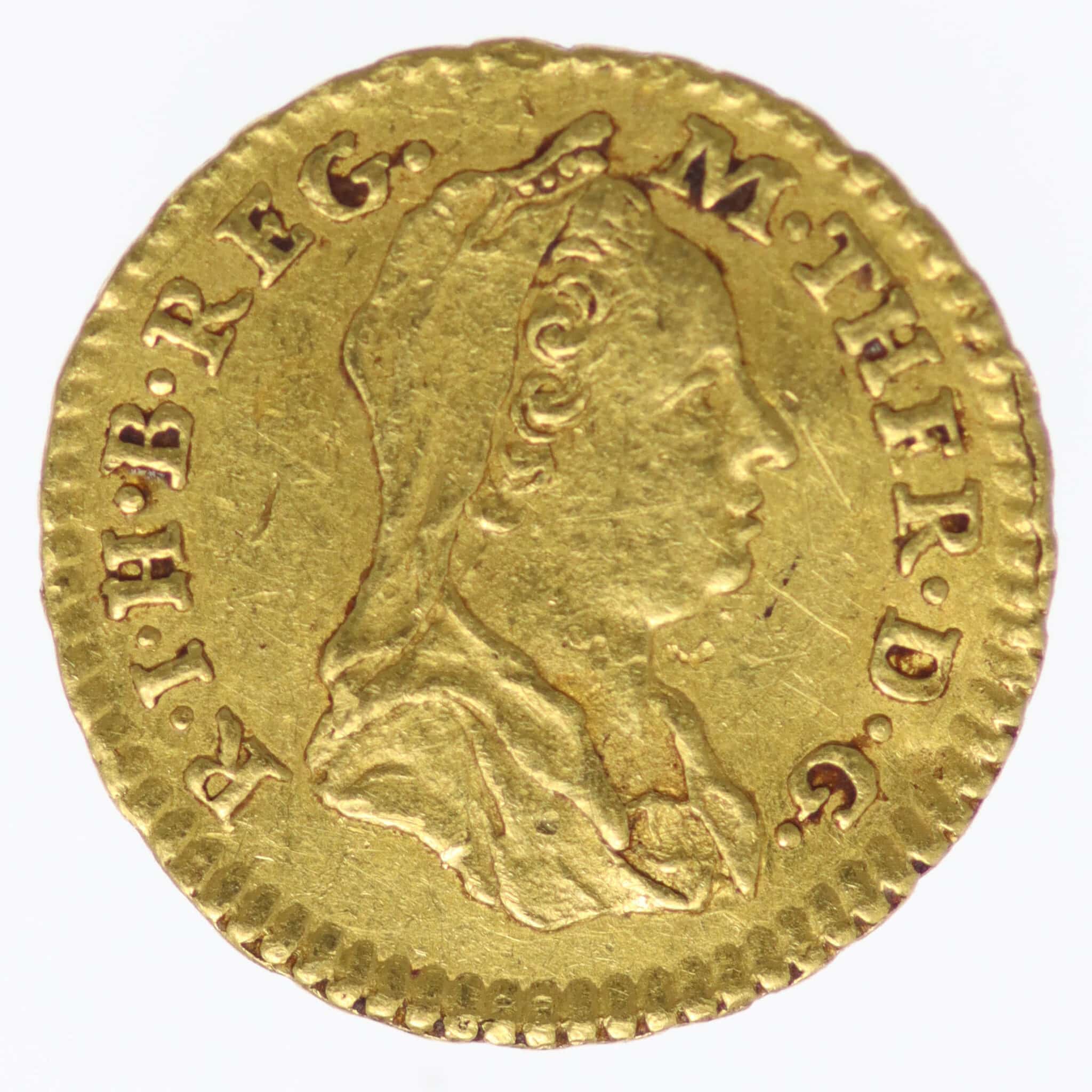 Habsburg RDR Maria Theresia 1/4 Dukat 1768 HG