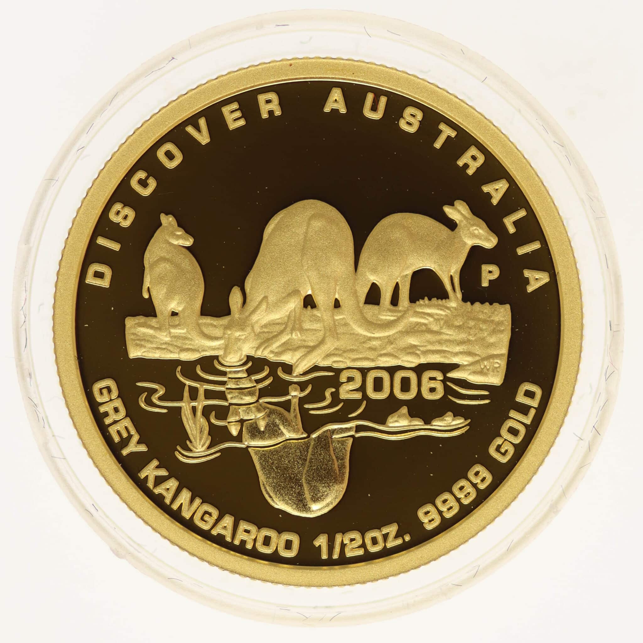 Australien Elisabeth II. 50 Dollars 2006 Discover Kangaroo 1/2 OZ