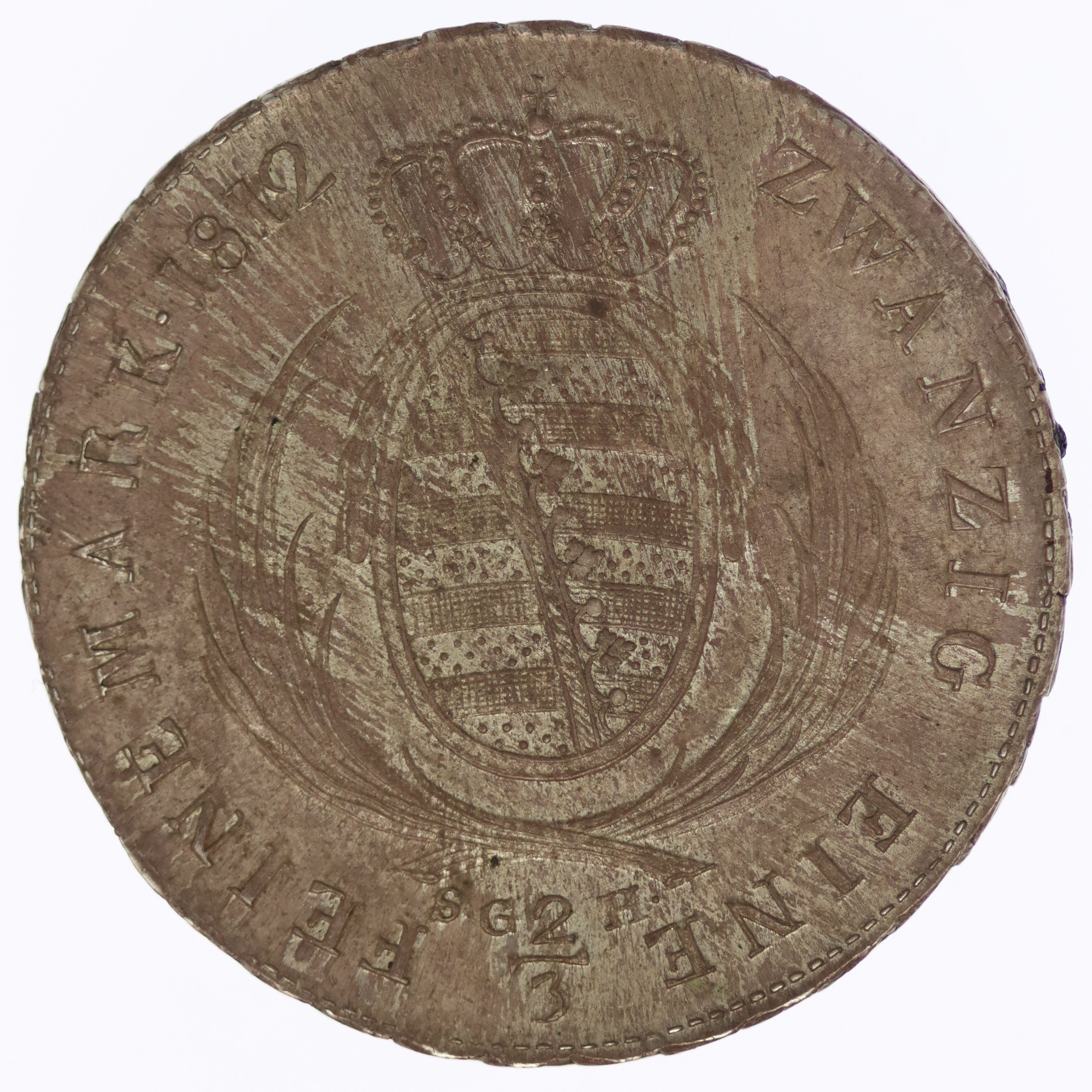 Sachsen Friedrich August 2/3 Taler 1812