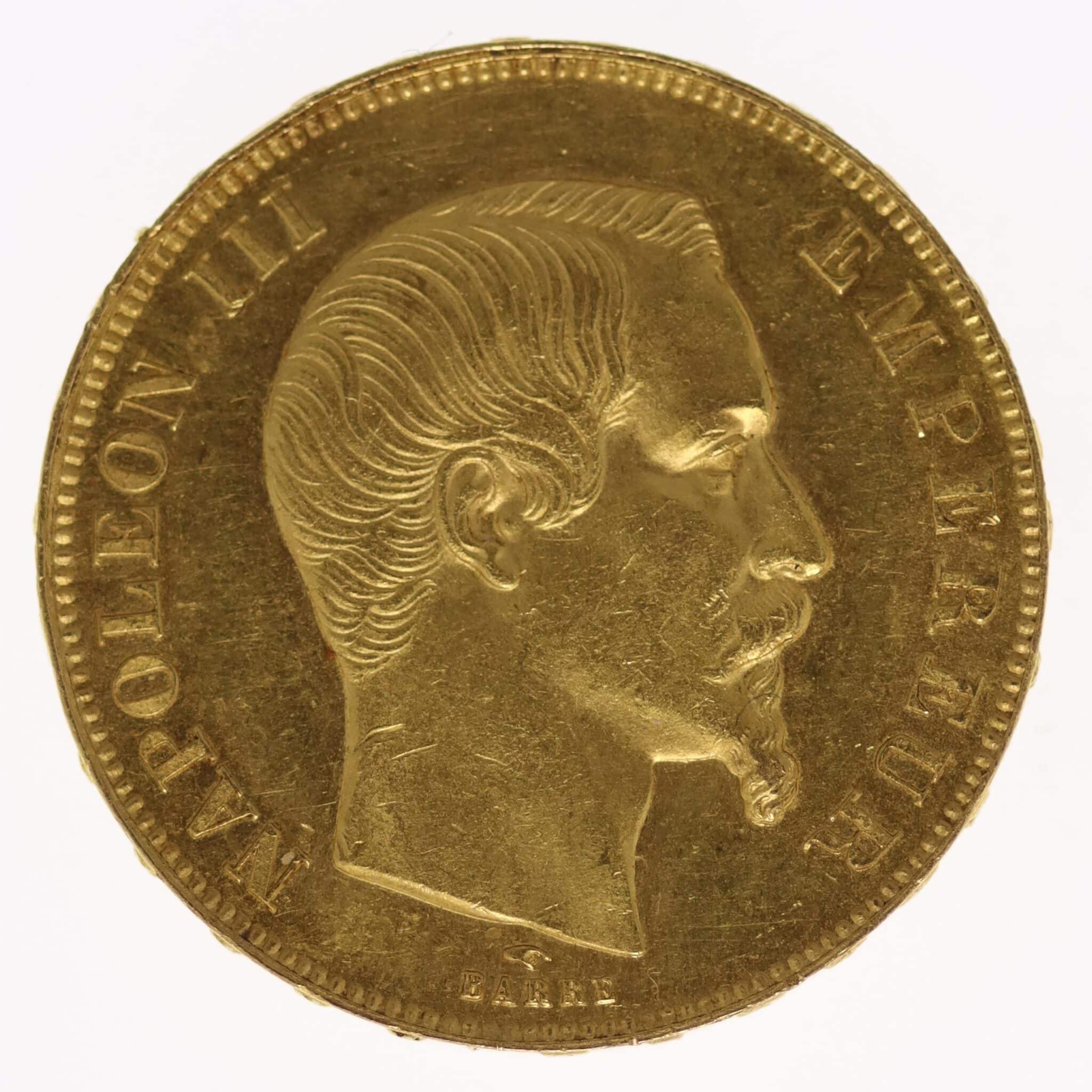 Frankreich Napoleon III. 50 Francs 1858 A