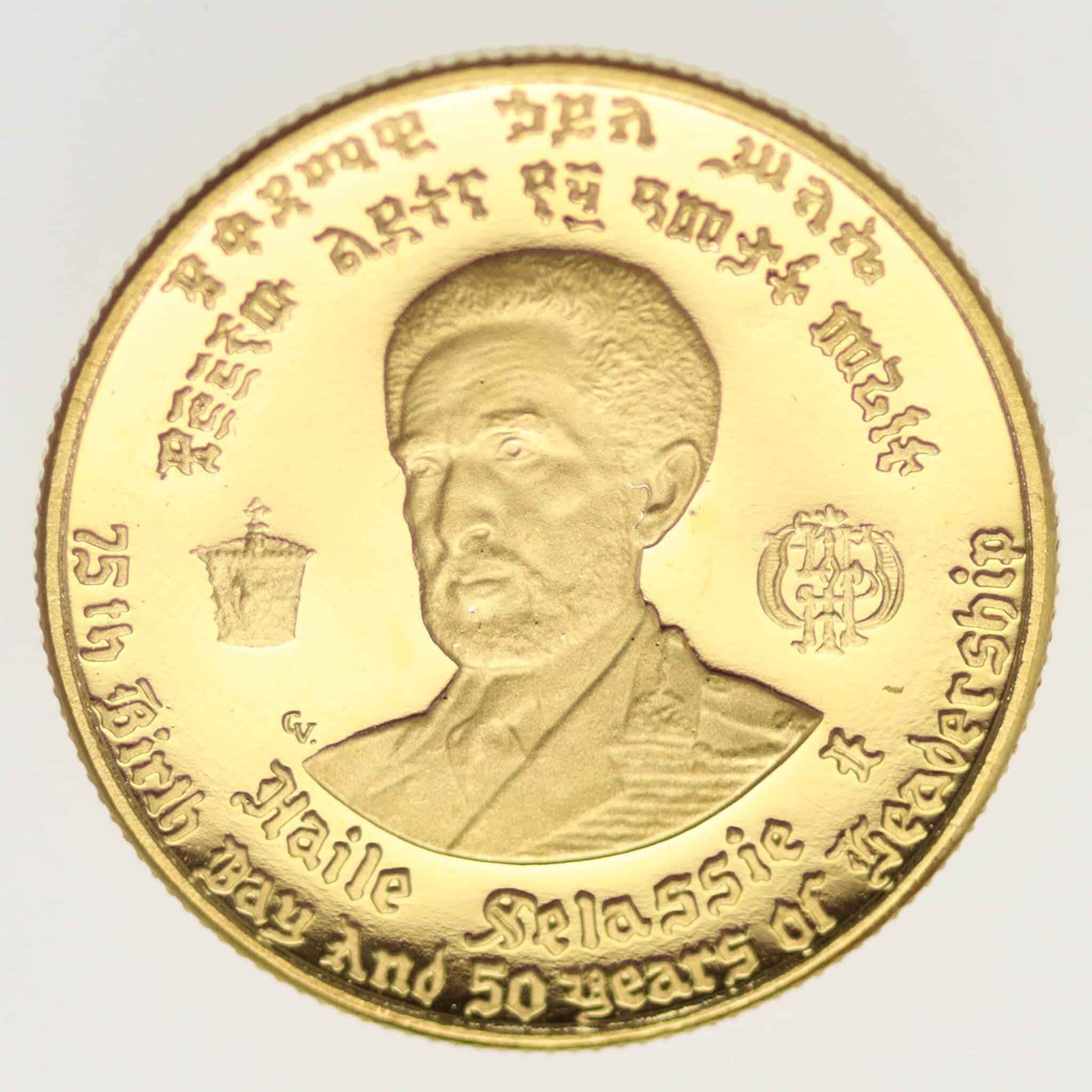 Äthiopien Haile Selassi 10 Dollars 1966