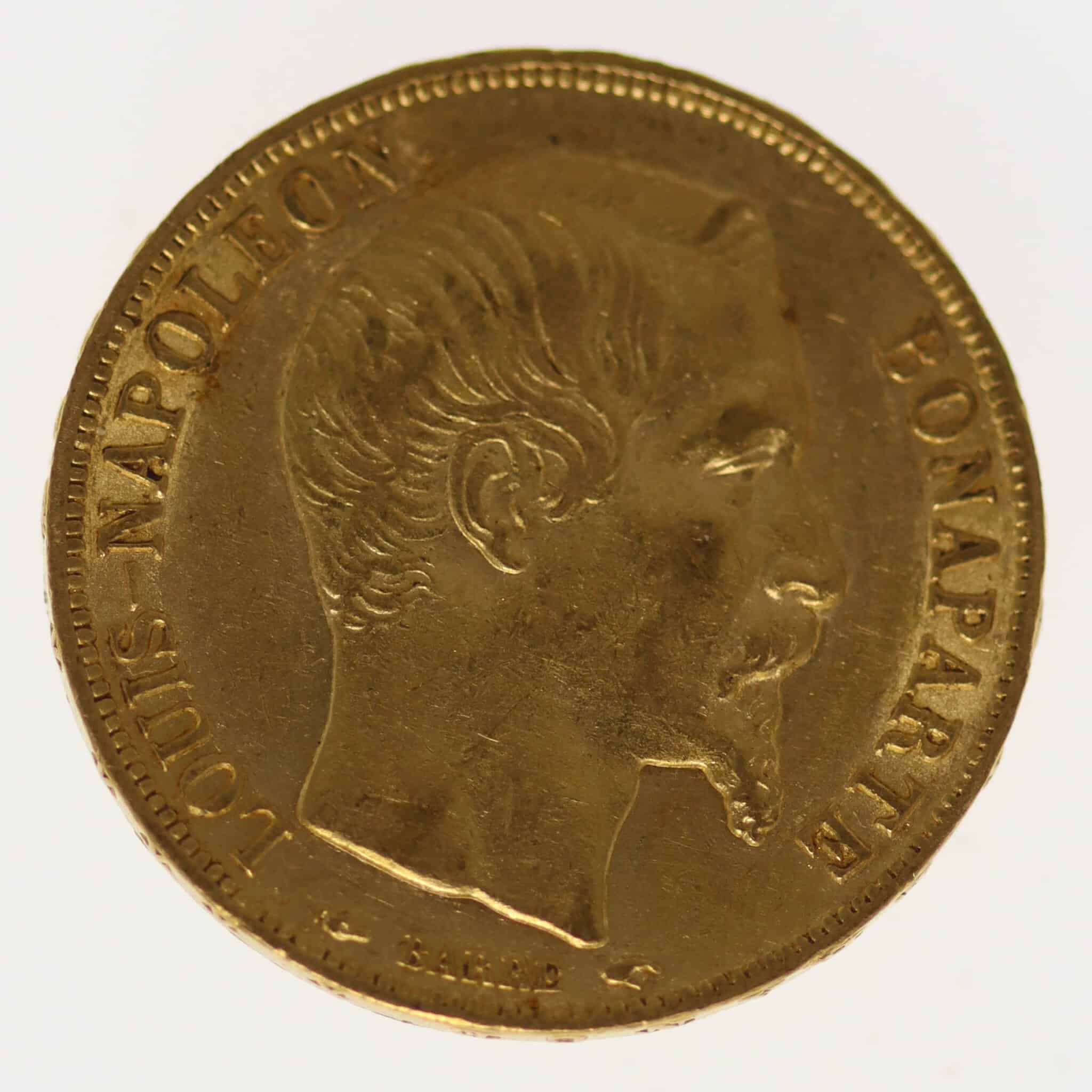 Frankreich Louis-Napoleon Bonaparte 20 Francs 1852 A