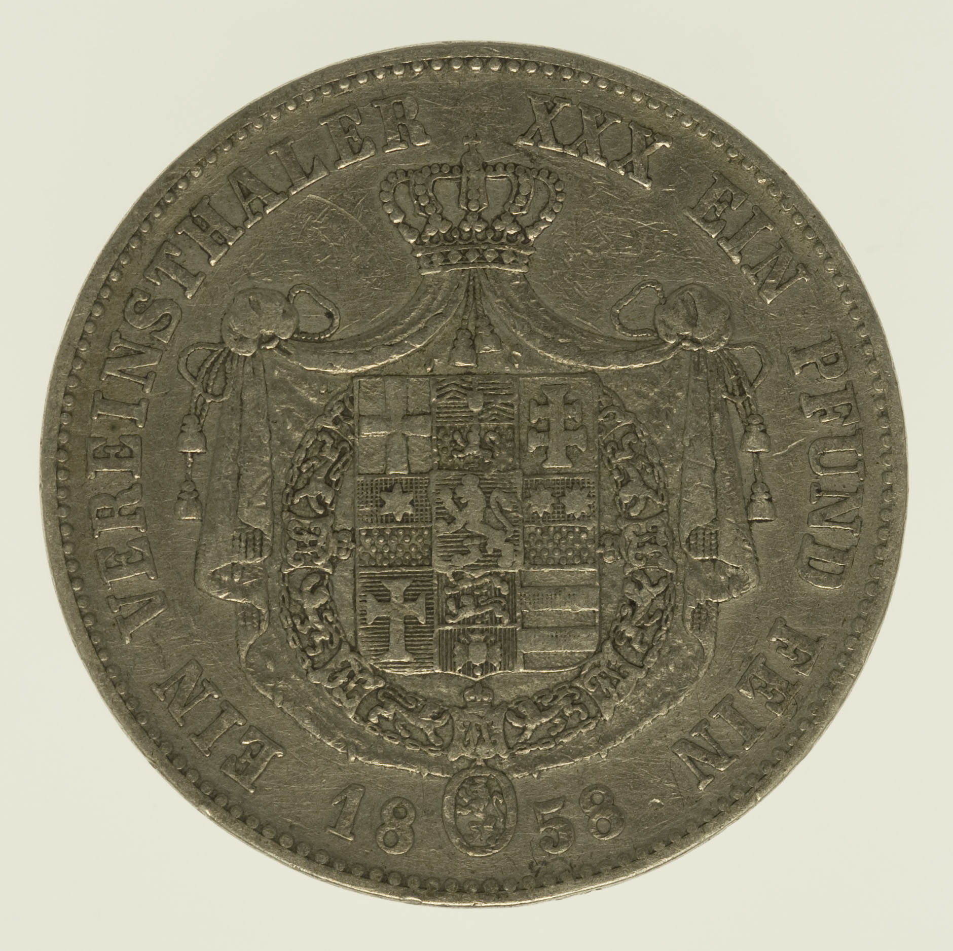 Hessen Kassel Friedrich Wilhelm I. Vereinstaler 1858