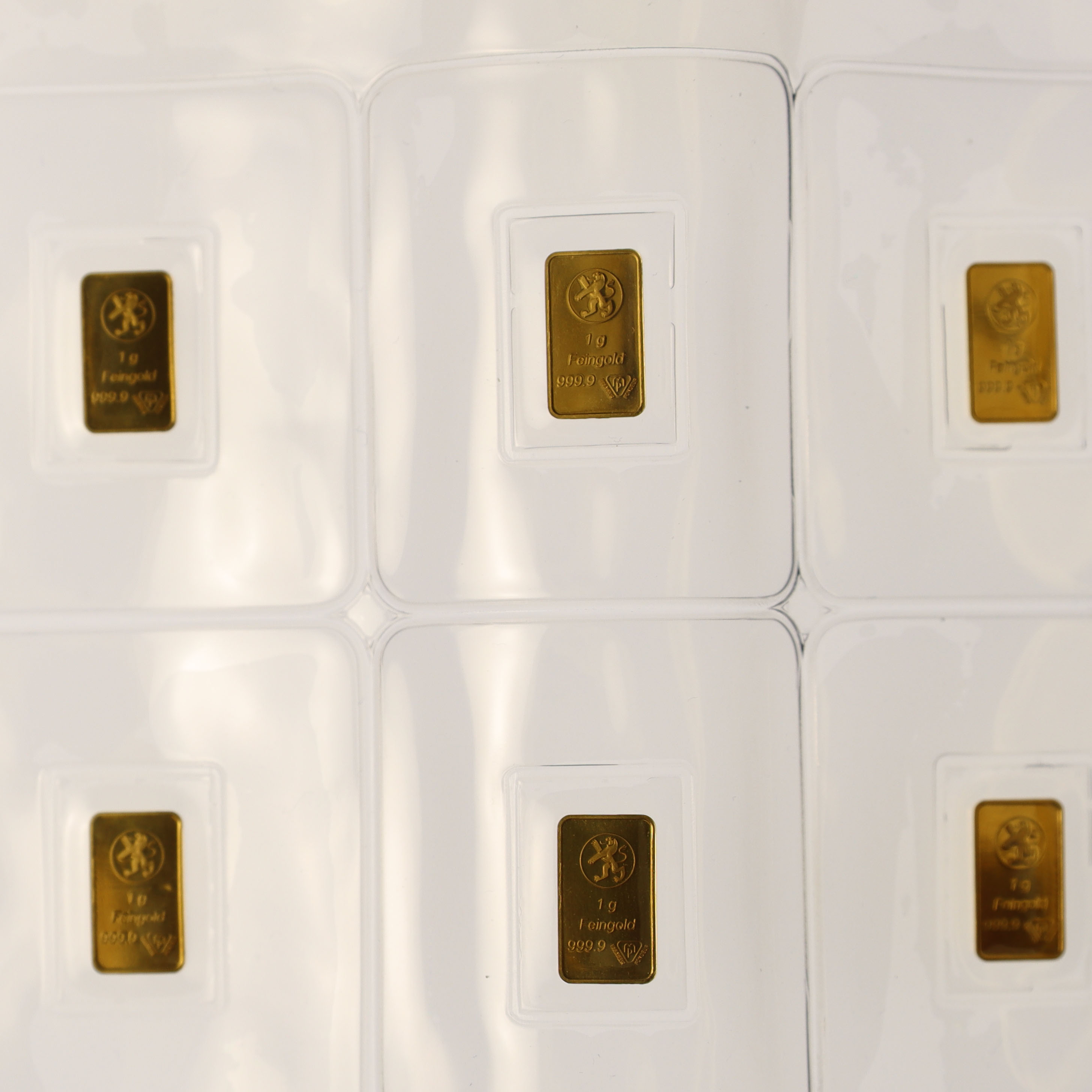 Goldbarren 1 Gramm MP für Bank Leu